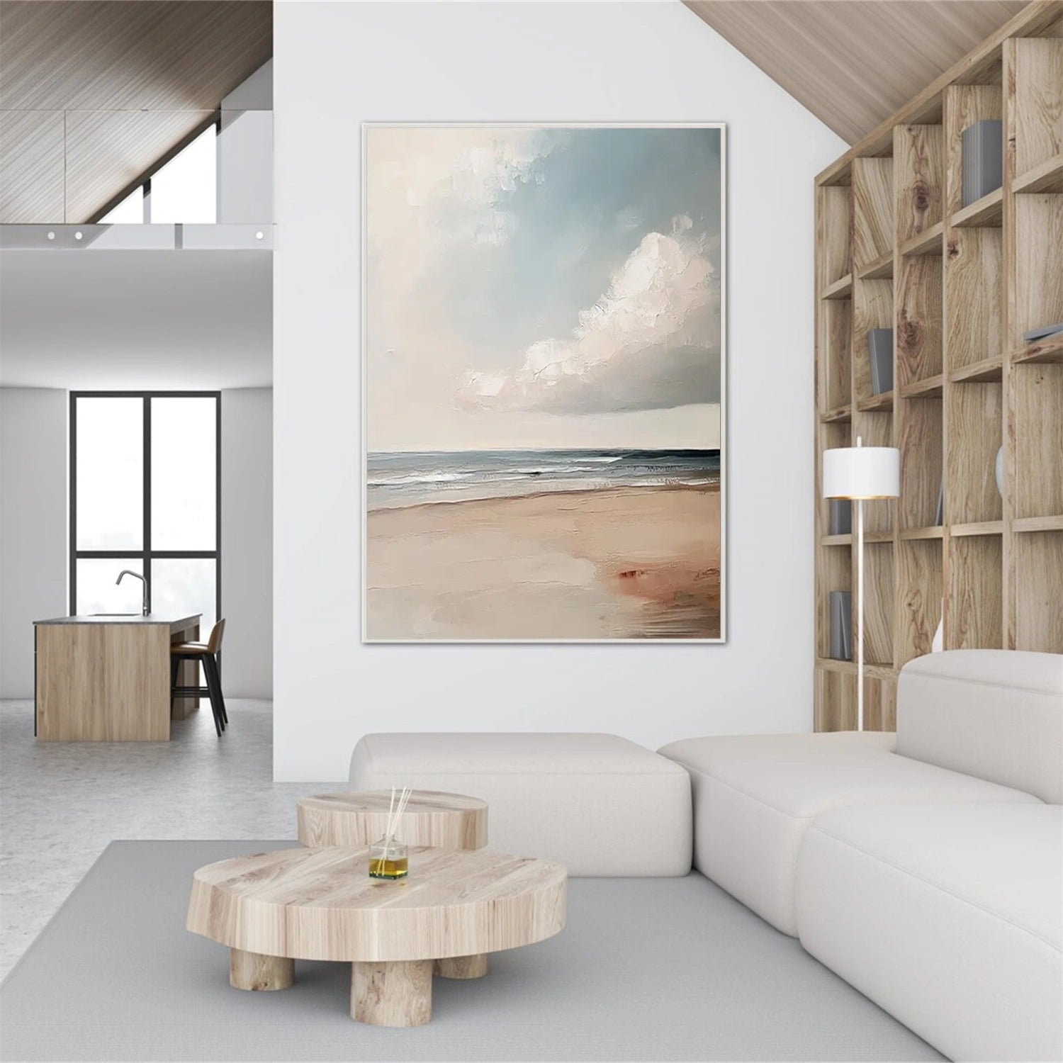 Sky And Ocean Abstract Wall Art #SO306