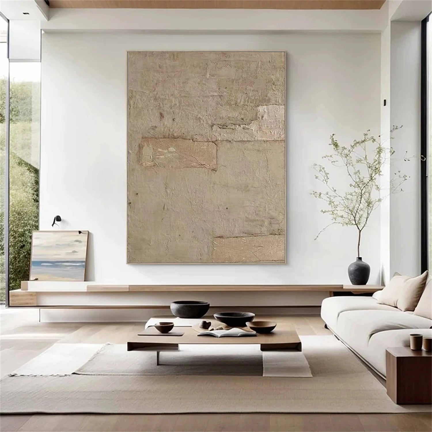 Wabi Sabi Abstract Canvas Art #WA253
