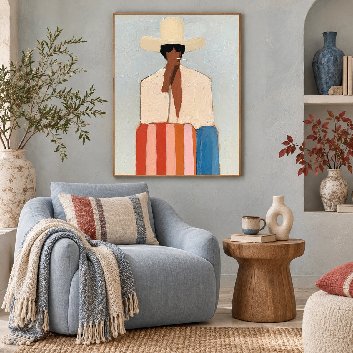Abstract Portrait Wall Art #WP048