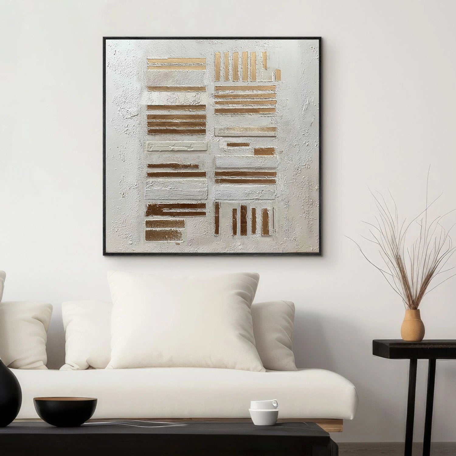 Wabi Sabi Abstract Textured Canvas Art #WA251