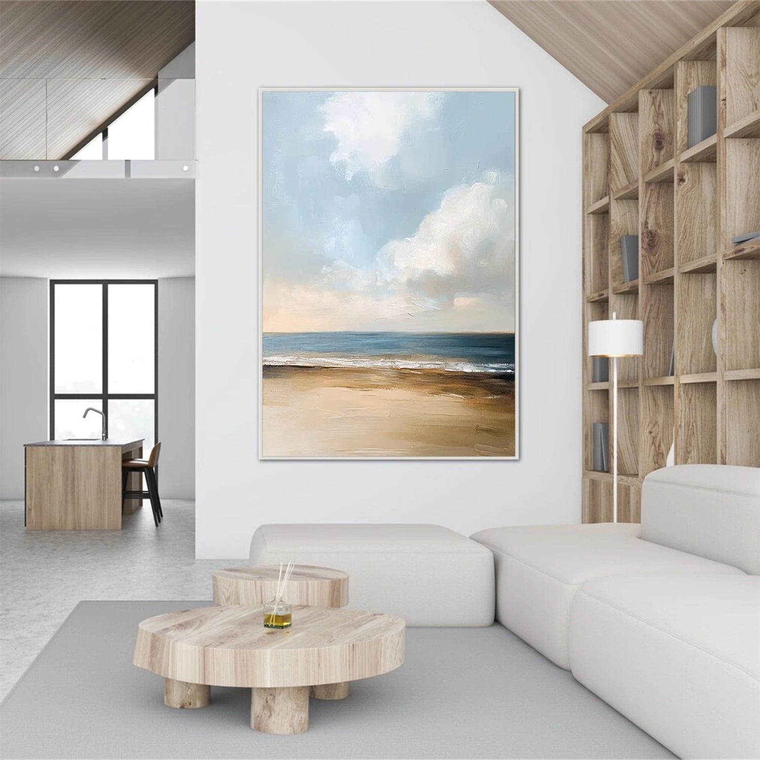 Sky And Ocean Abstract Wall Art #SO305