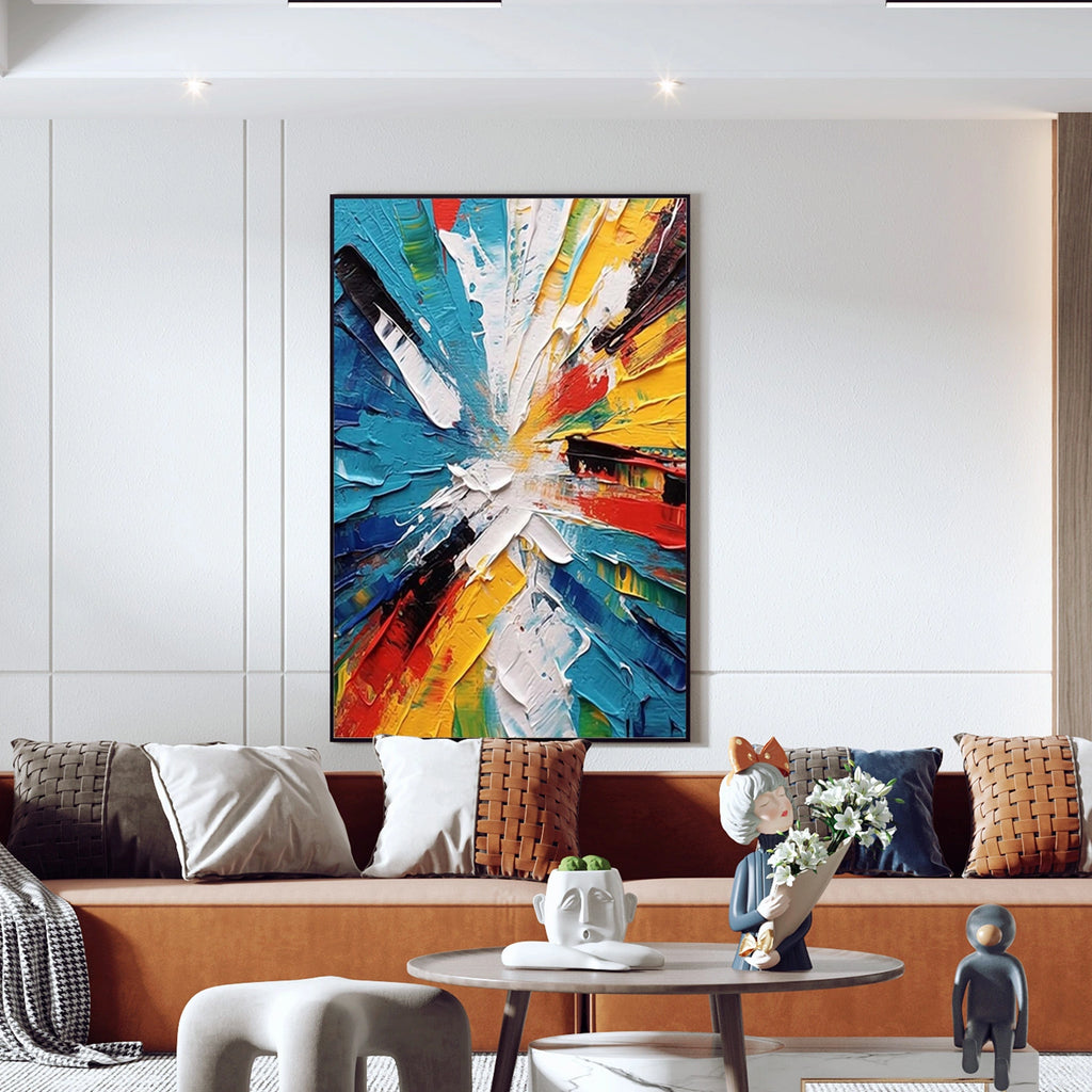 Colorful Abstract Textured Wall Art #AW144