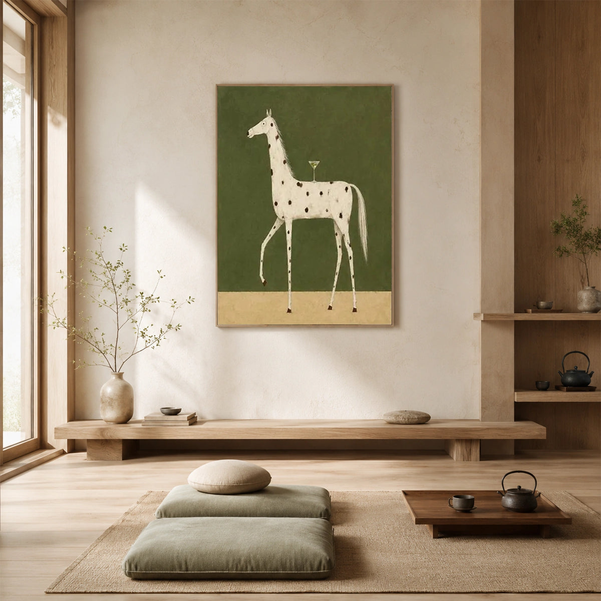 Abstract Animal Art Horse Wall Art #AT100