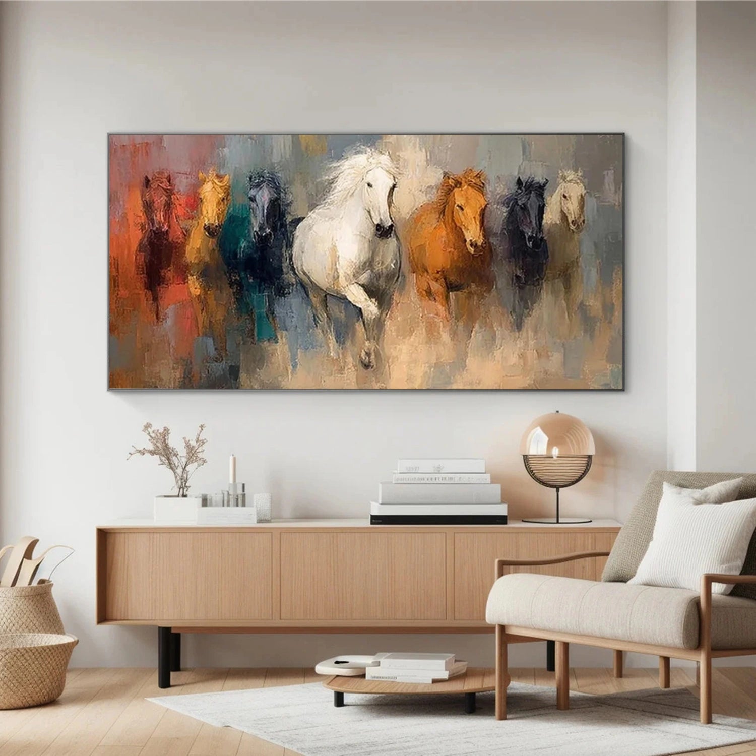 Abstract Animal Art Horse Wall Art #AT078