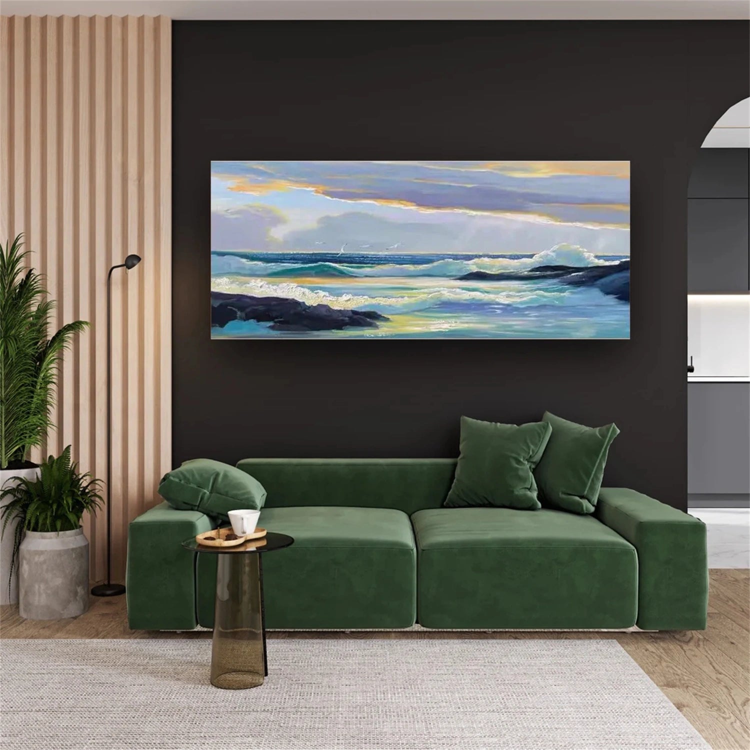 Sky And Ocean Abstract Wall Art #SO287