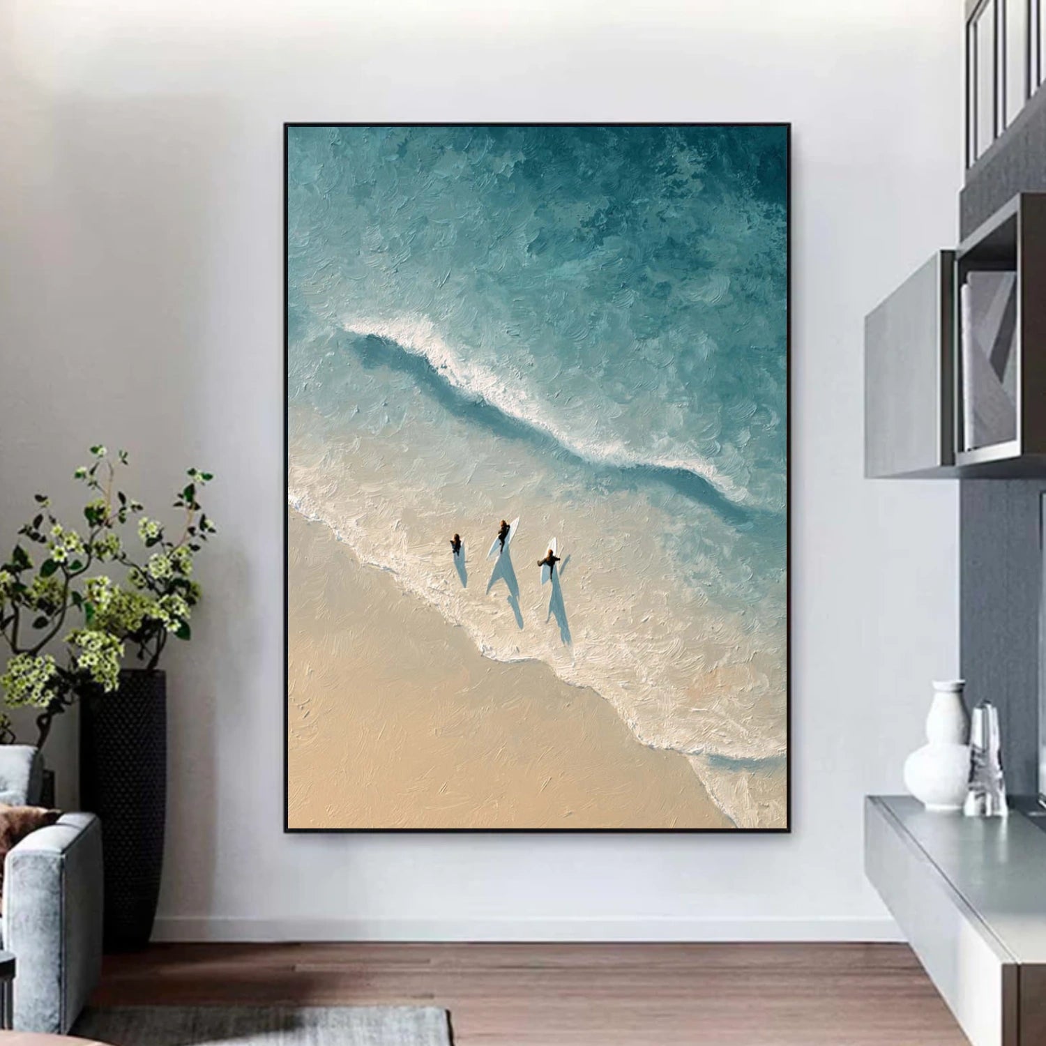 Sky And Ocean Abstract Wall Art #SO406