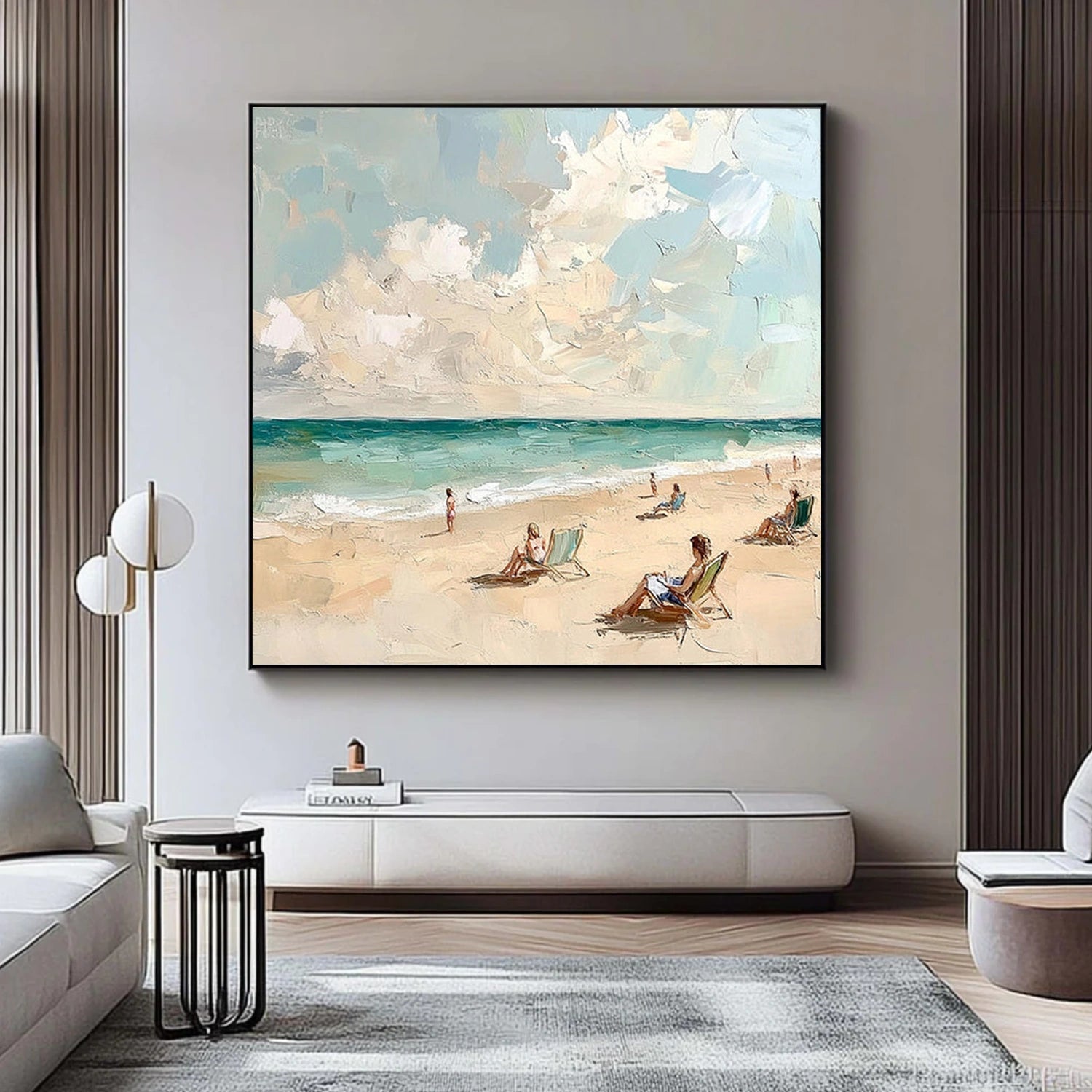 Sky And Ocean Abstract Wall Art #SO417