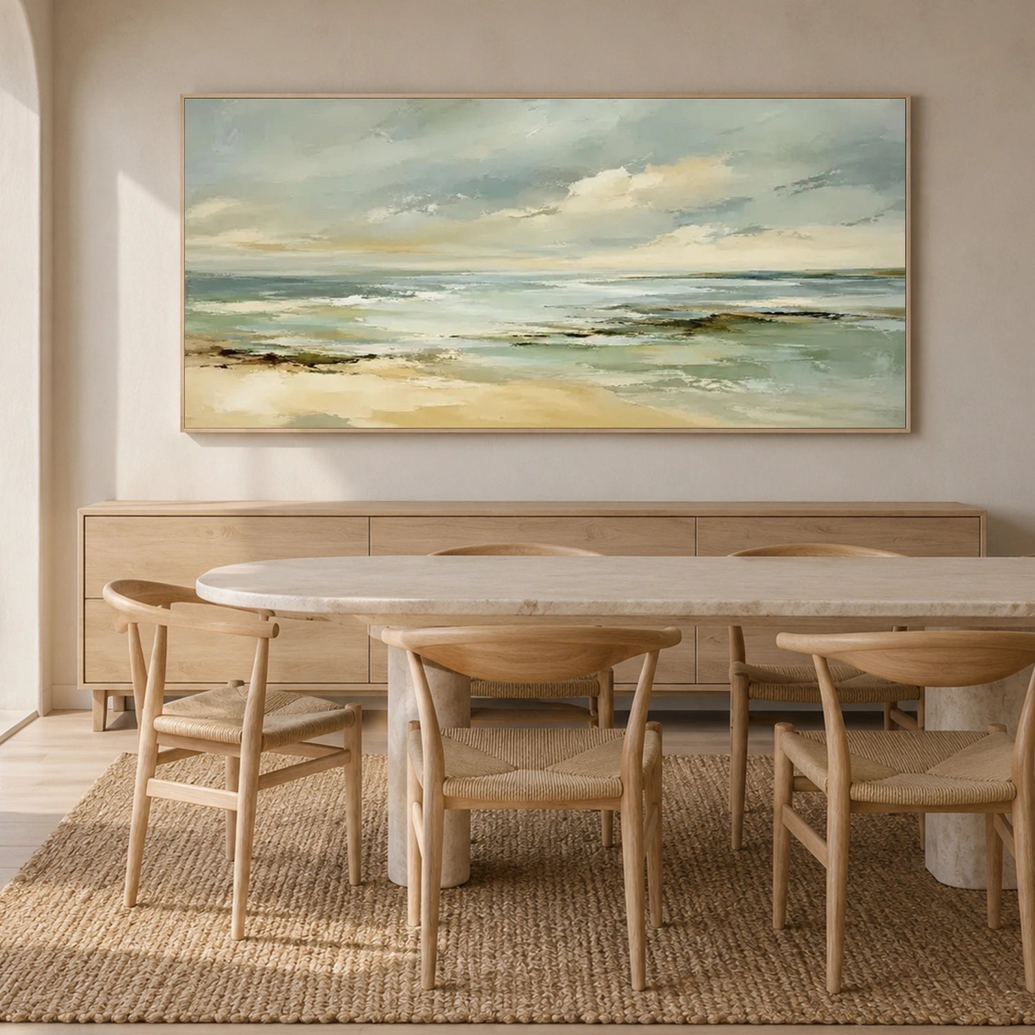 Sky And Ocean Abstract Wall Art #SO448