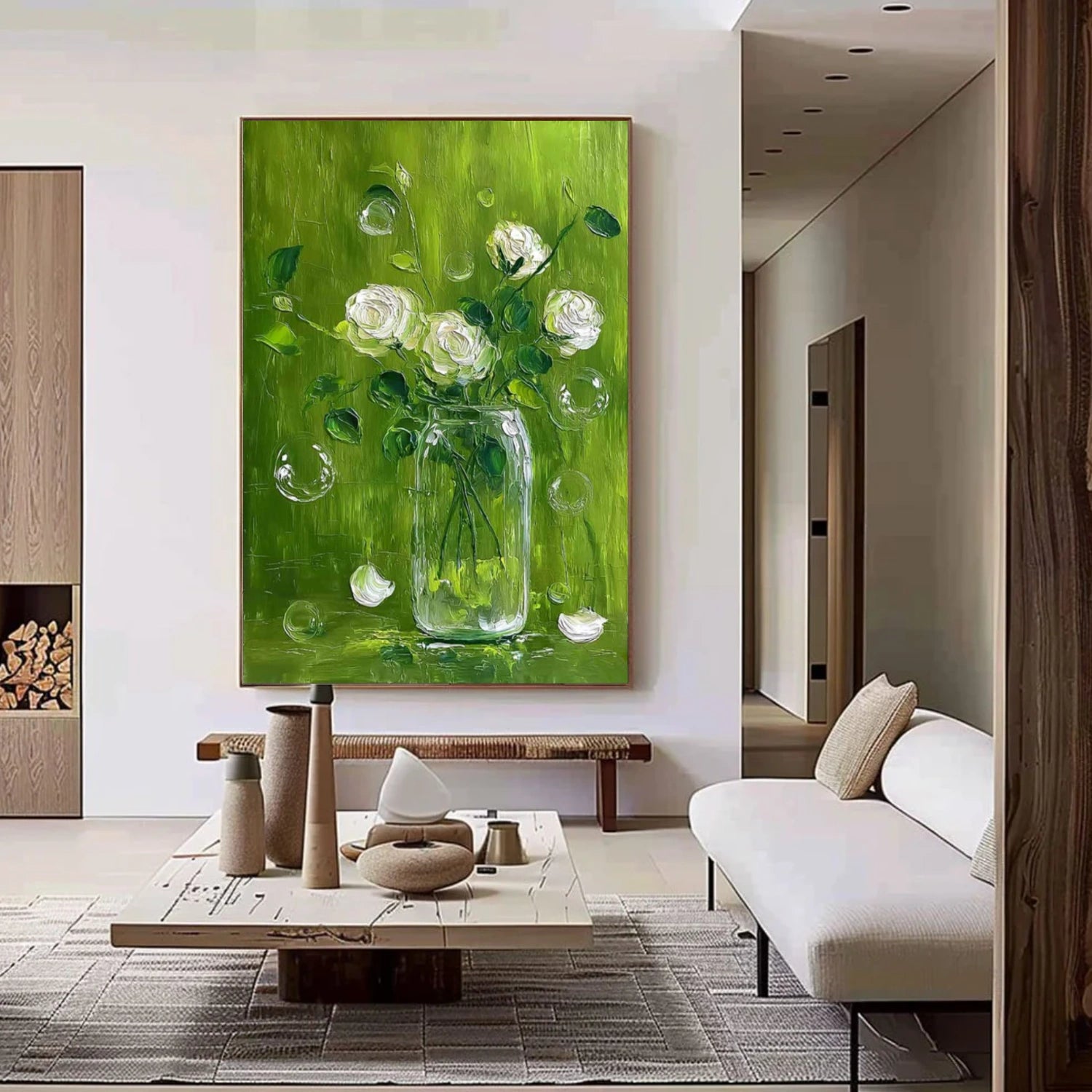 Tree And Flower Abstract Wall Art #TF195