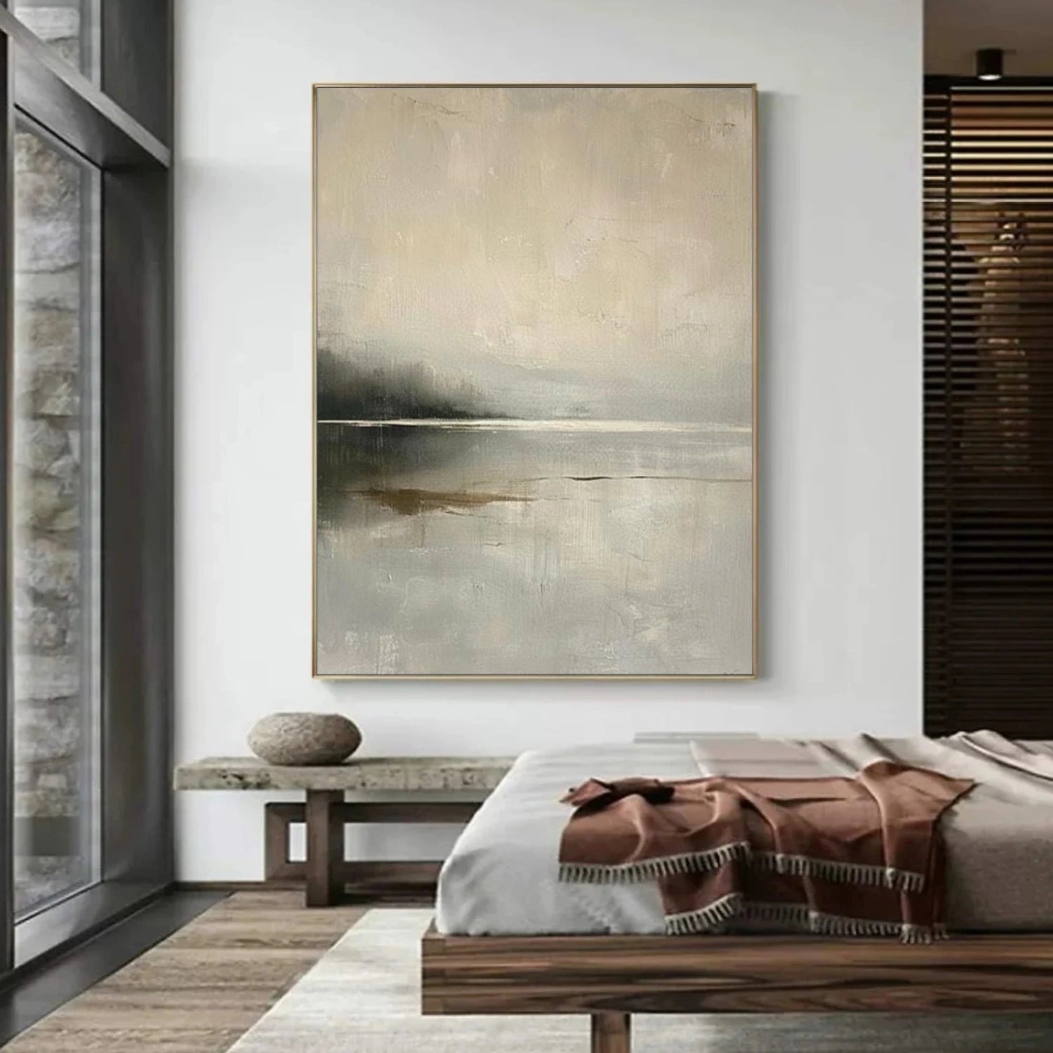 Sky And Ocean Abstract Wall Art #SO380