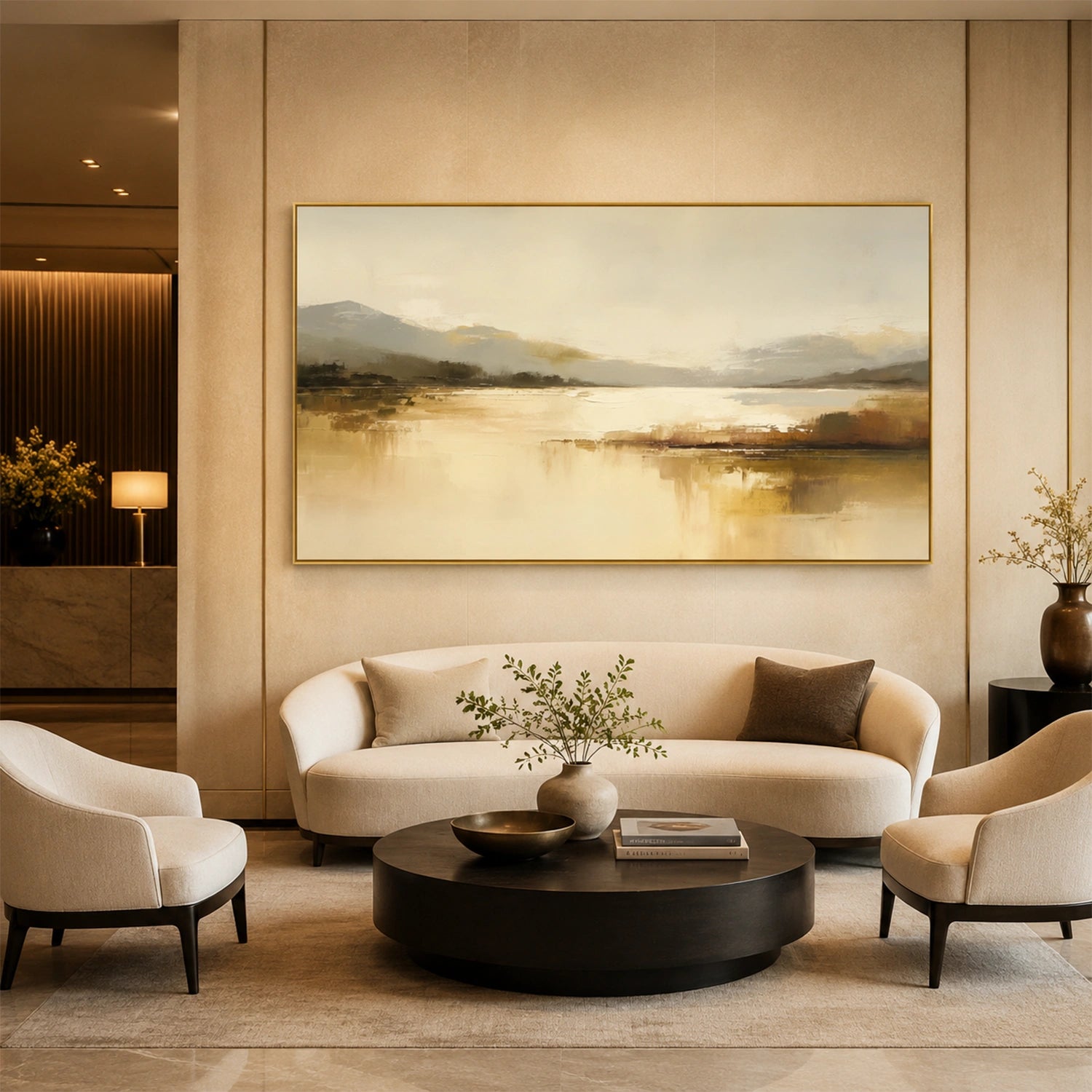Abstract Mountain Canvas Art #WT266