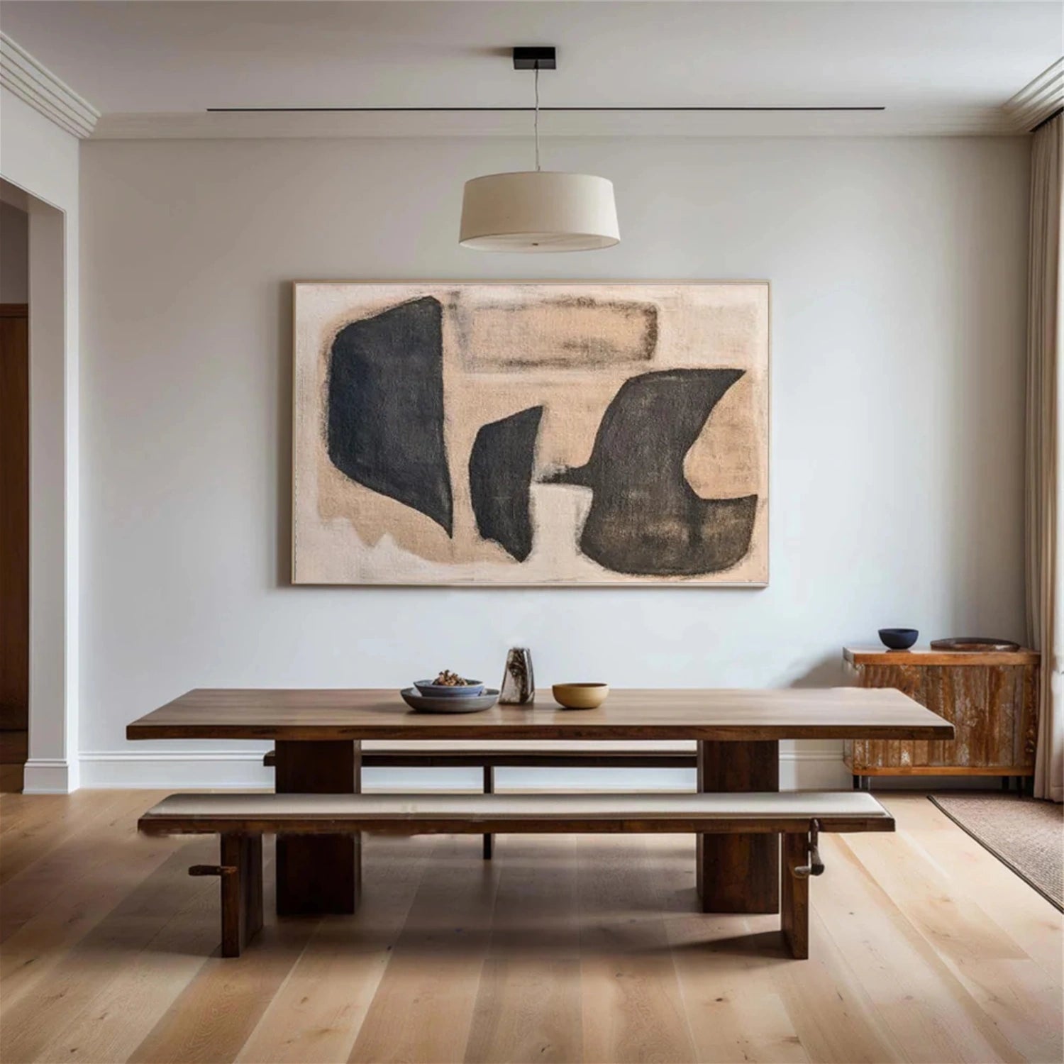Wabi Sabi Abstract Canvas Art #WA213