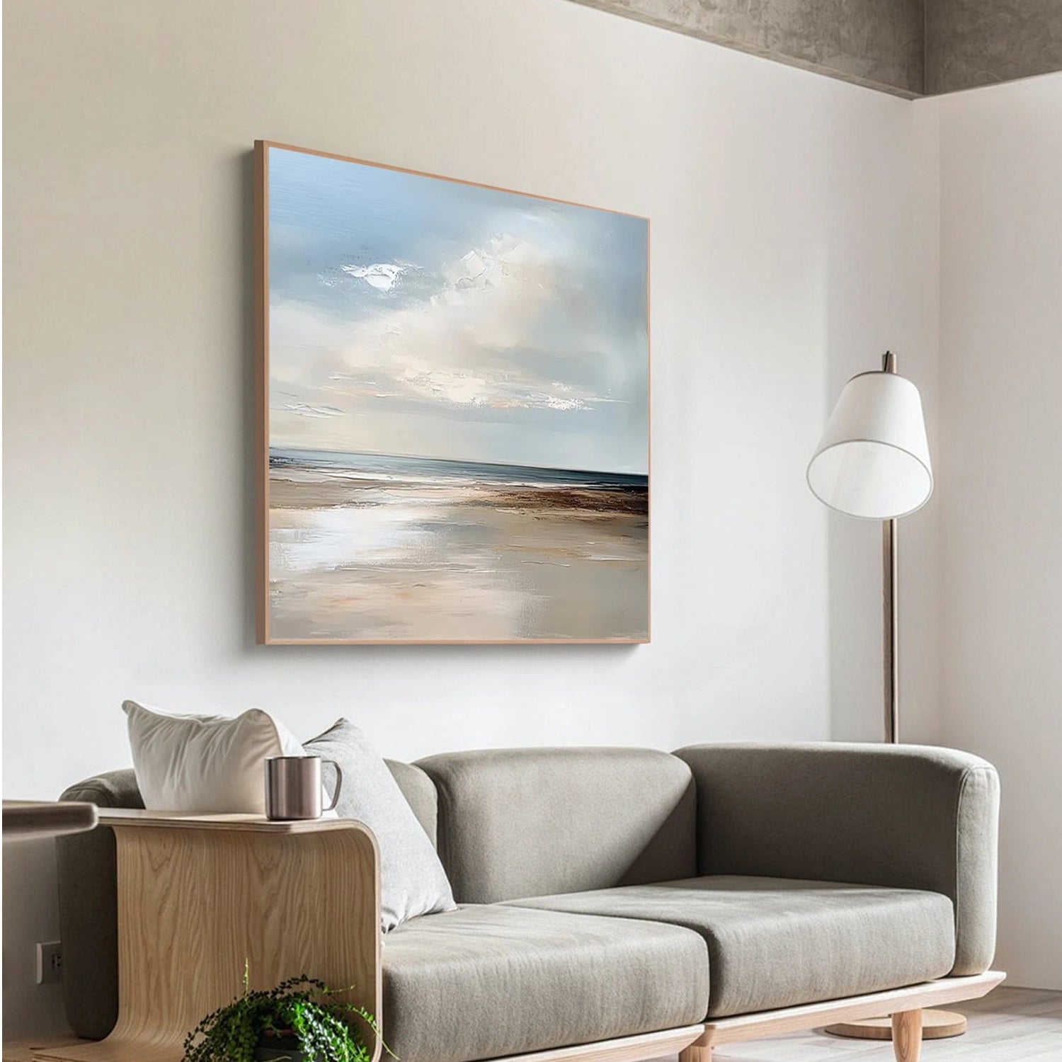 Sky And Ocean Abstract Wall Art #SO254