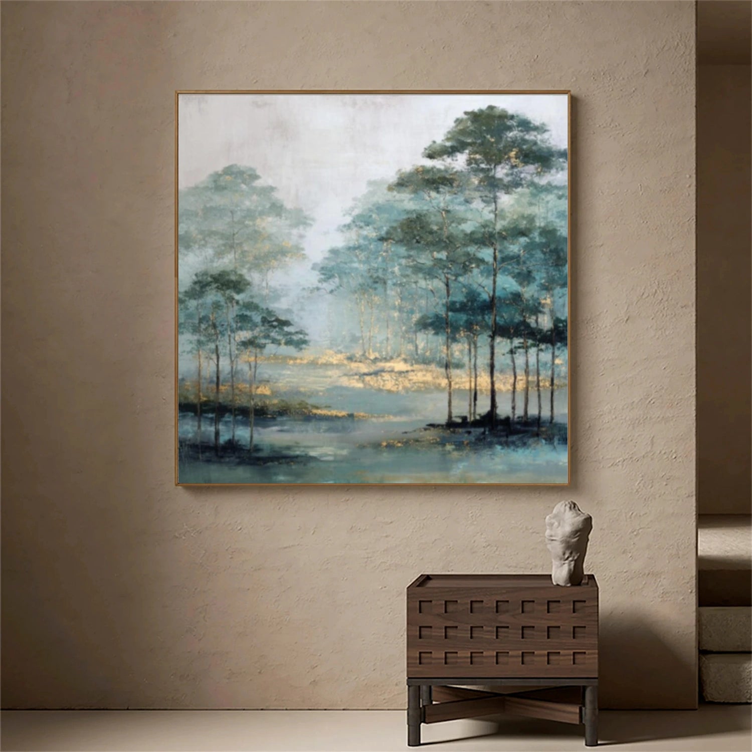 Tree And Flower Abstract Wall Art #TF137