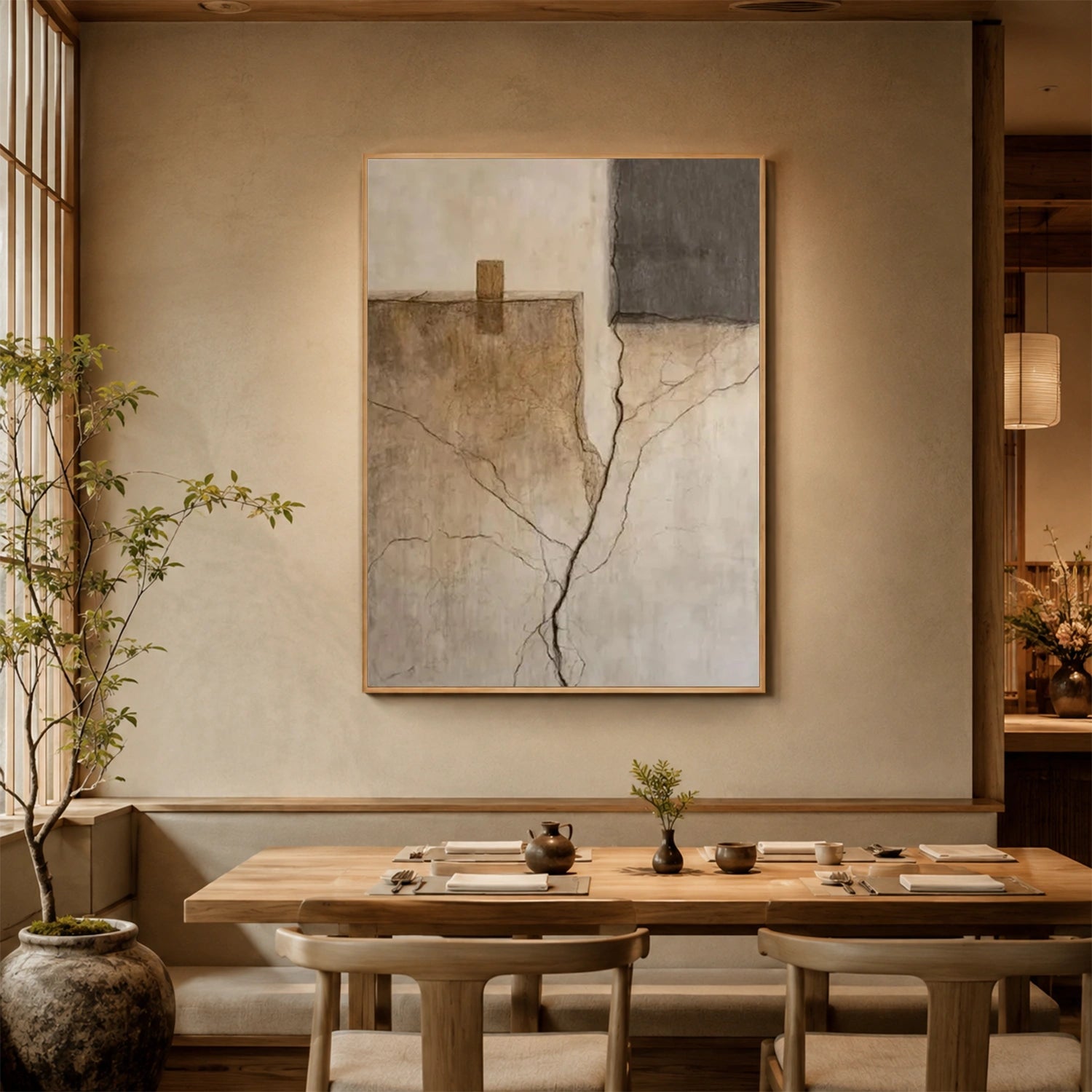 Wabi Sabi Abstract Canvas Art #WA273