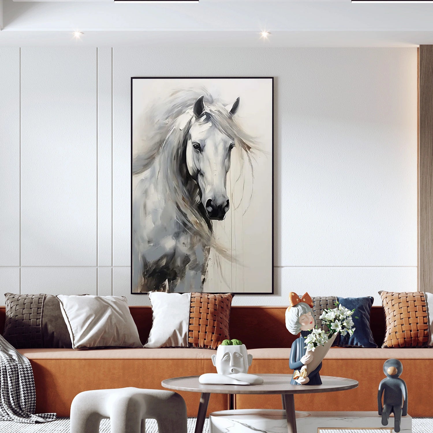 Abstract Animal Art Horse Wall Art #AT032