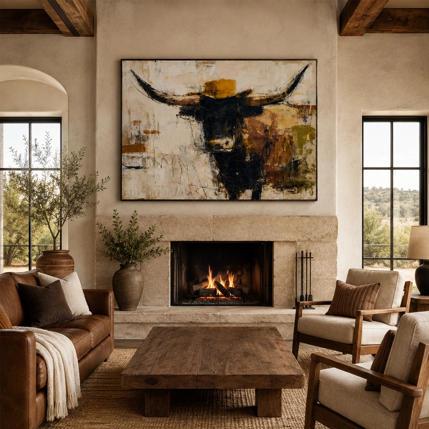 Abstract Animal Art Wall Art #AT093