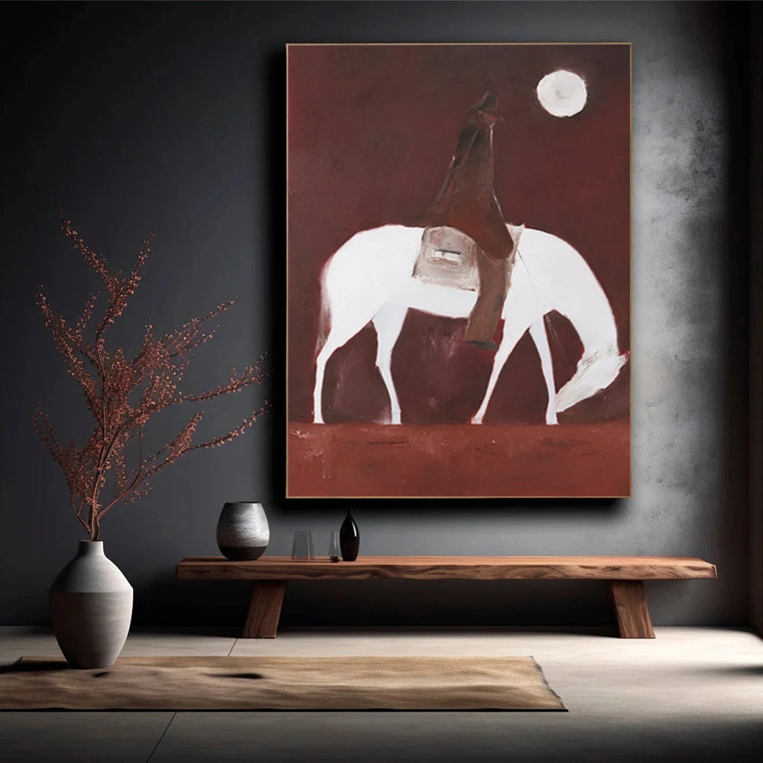 Abstract Animal Art Horse Wall Art #AT042