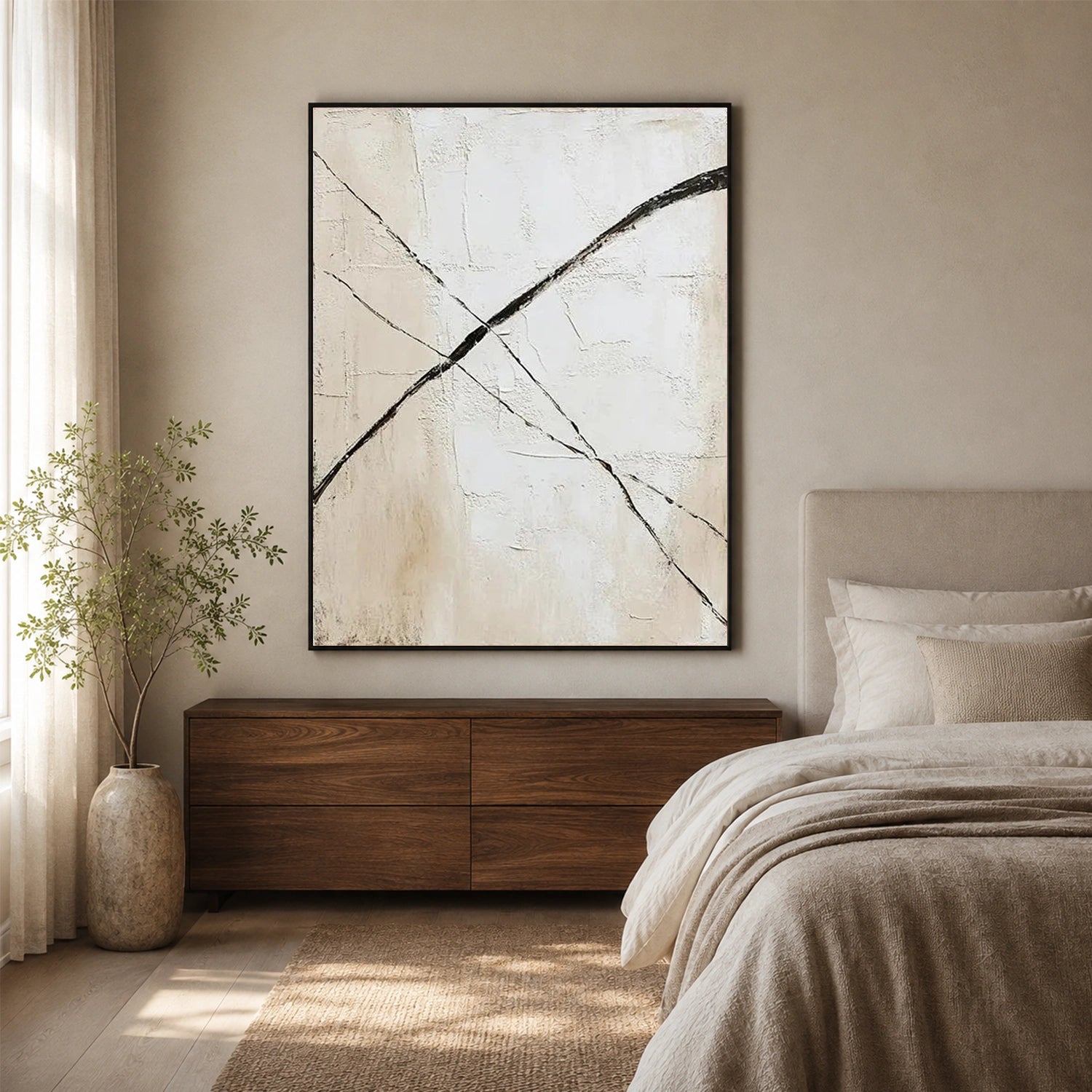 Wabi Sabi Abstract Canvas Art #WA276