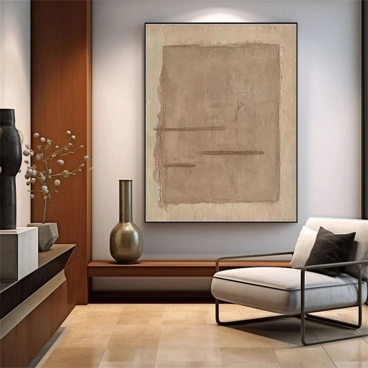 Wabi Sabi Abstract Canvas Art #WA211