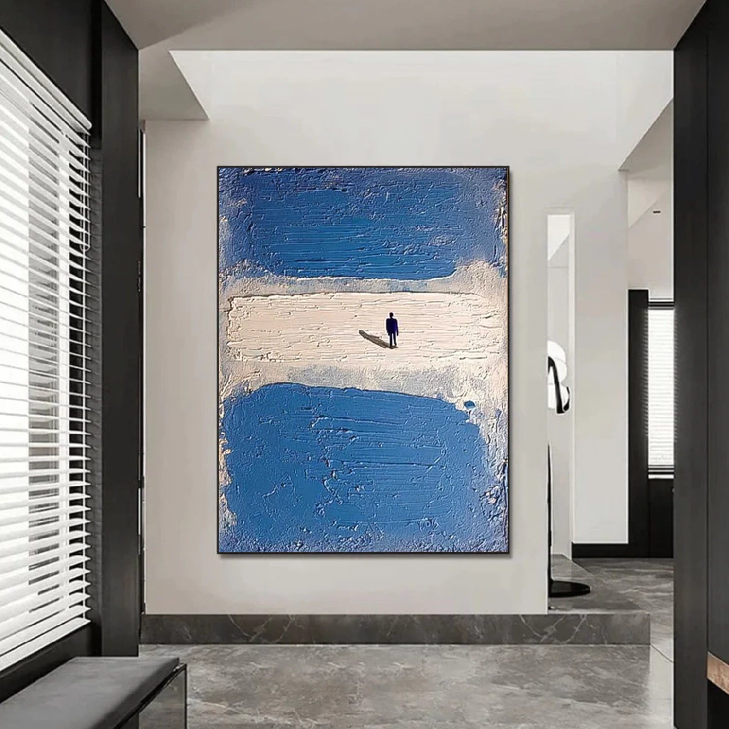 Abstract Portrait Textured Wall Art #WP032