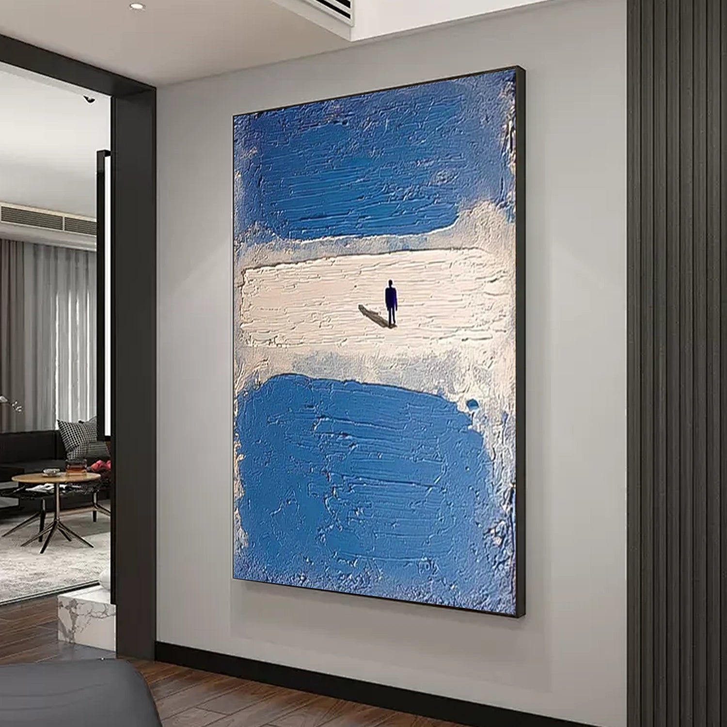 Abstract Portrait Textured Wall Art #WP032