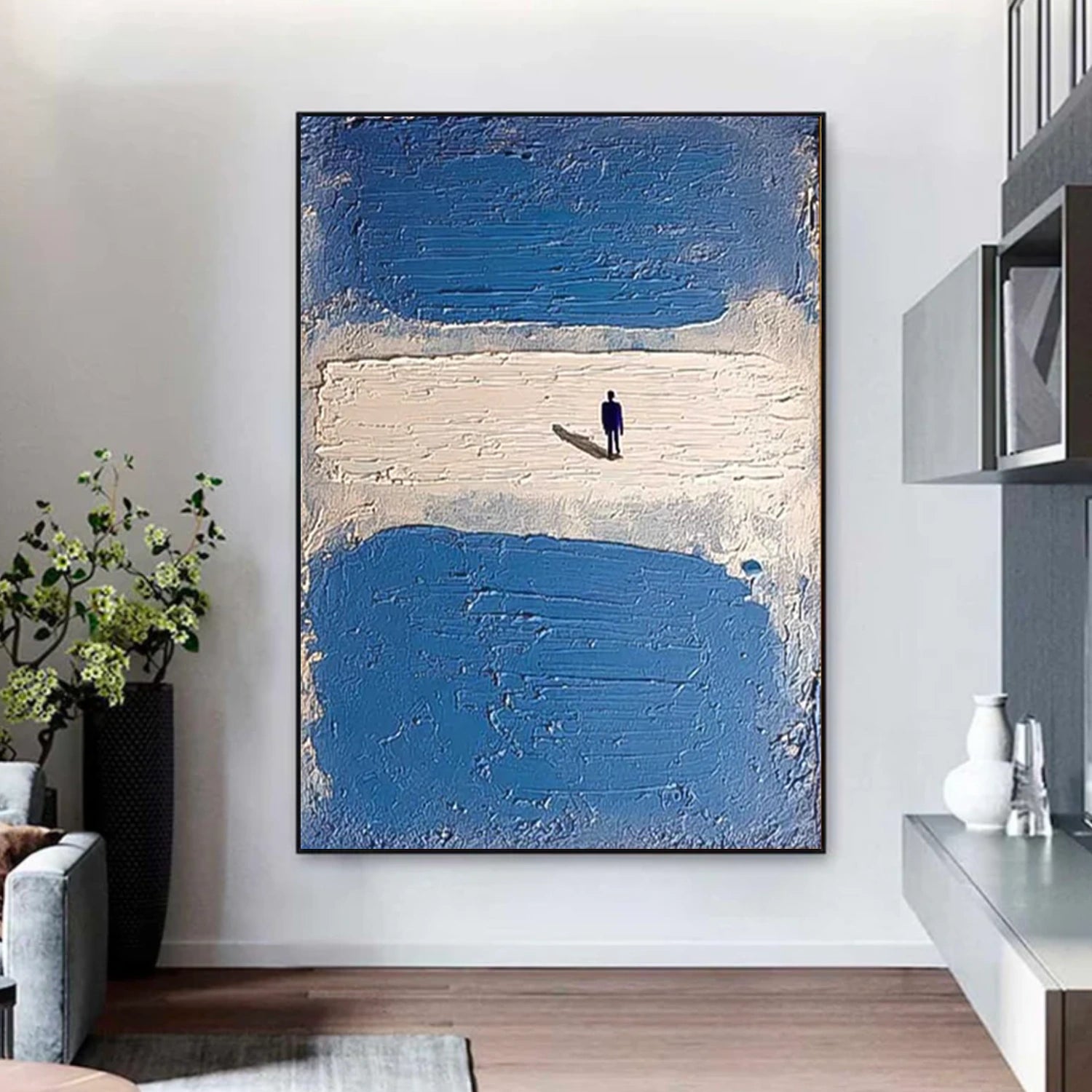 Abstract Portrait Textured Wall Art #WP032