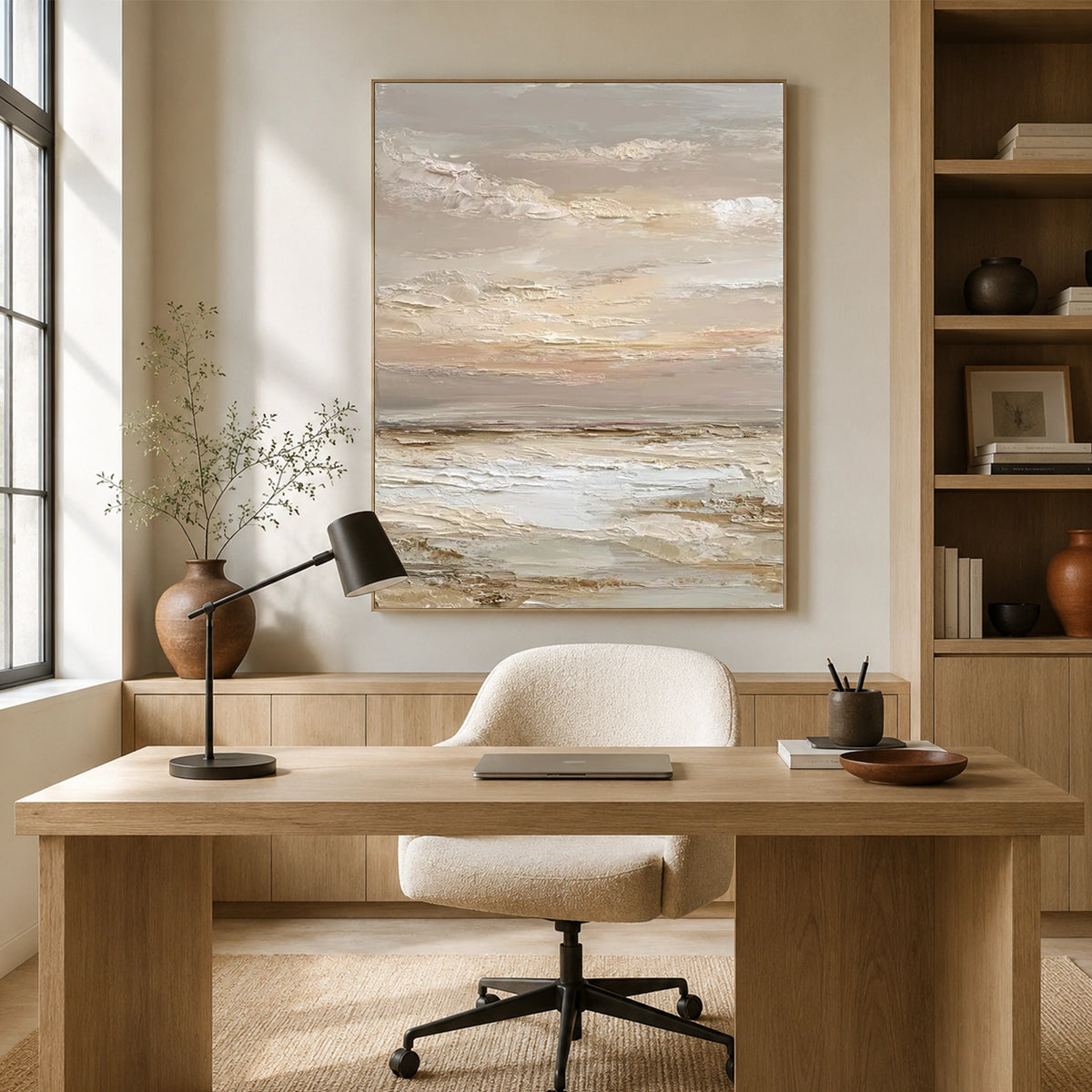 Sky And Ocean Abstract Wall Art #SO458