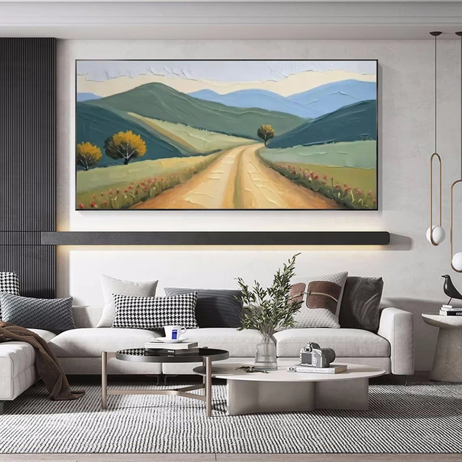 Abstract Mountain Textured Wall Art #WT232