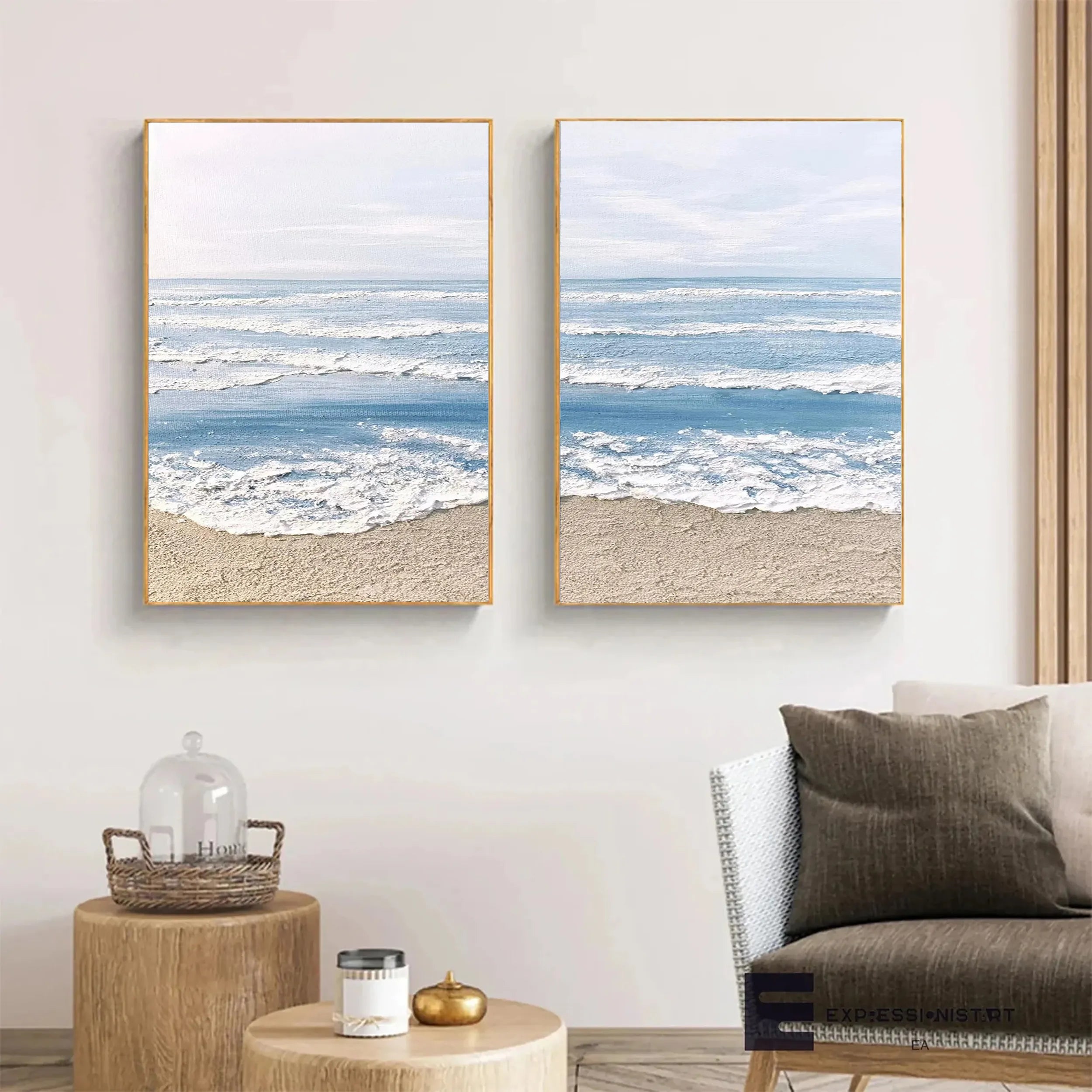 Sky And Ocean Painting Set of 2 #SO087