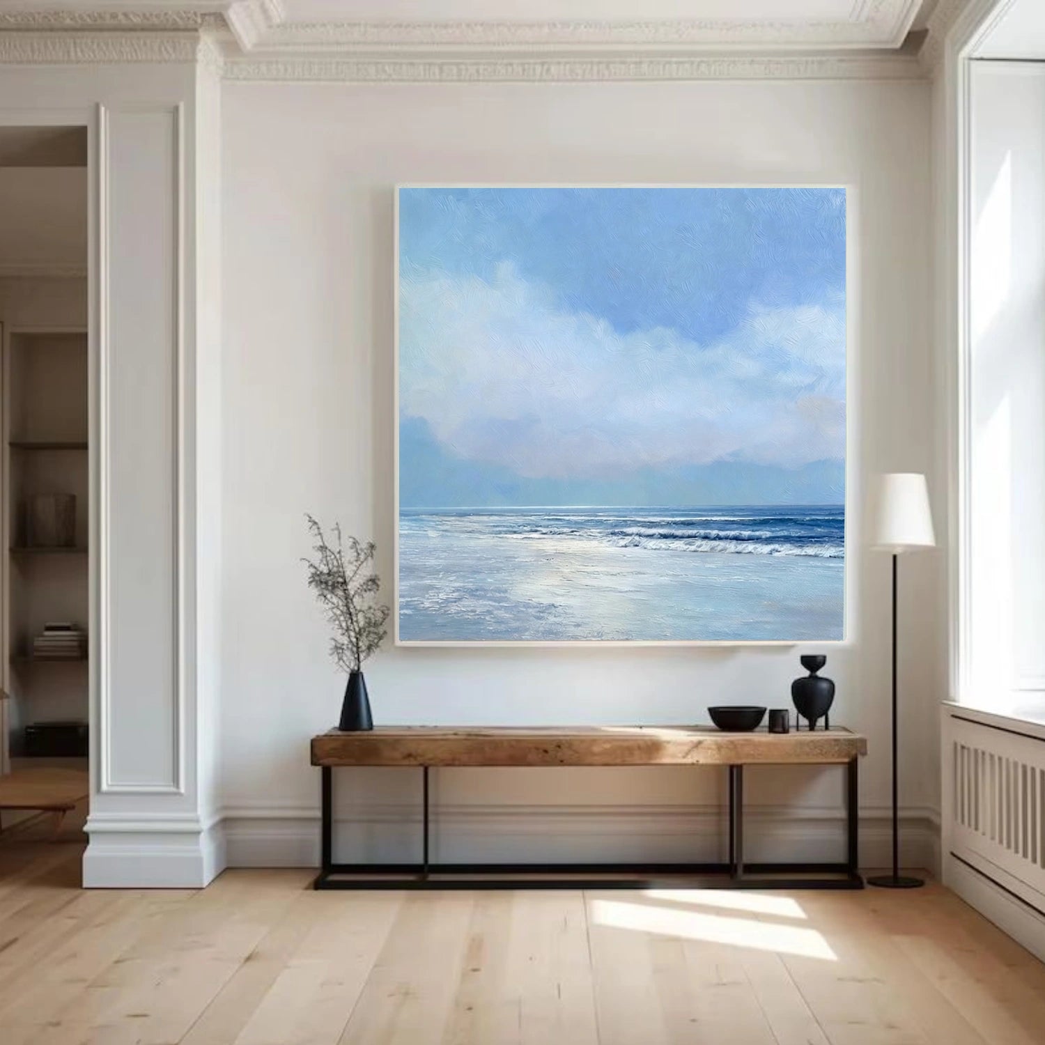 Sky And Ocean Abstract Wall Art #SO416