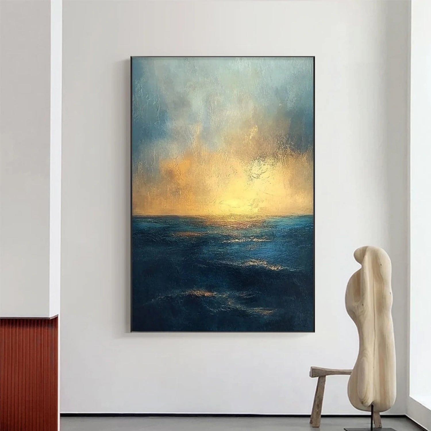 Sky And Ocean Abstract Wall Art #SO281