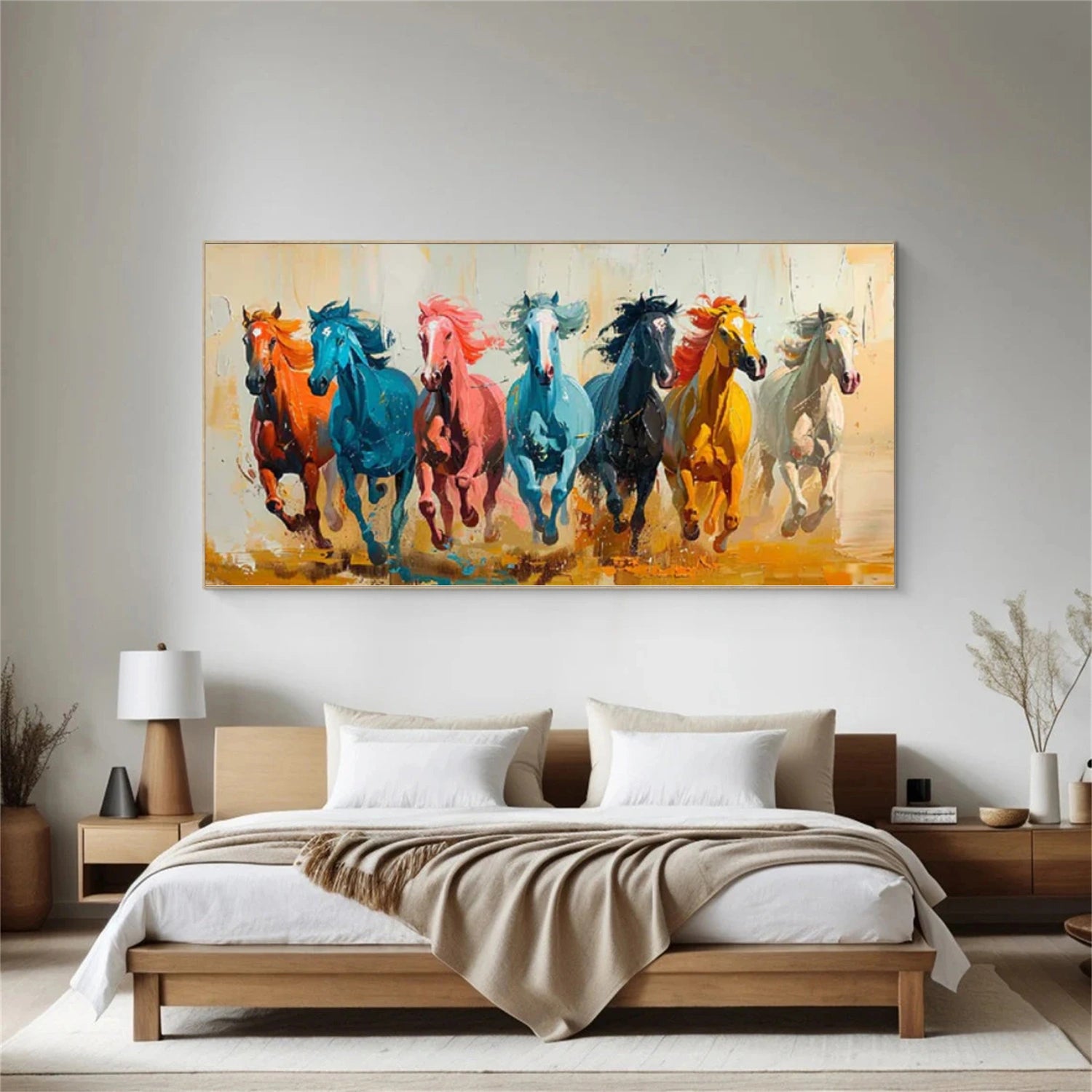 Abstract Animal Art Horse Wall Art #AT077