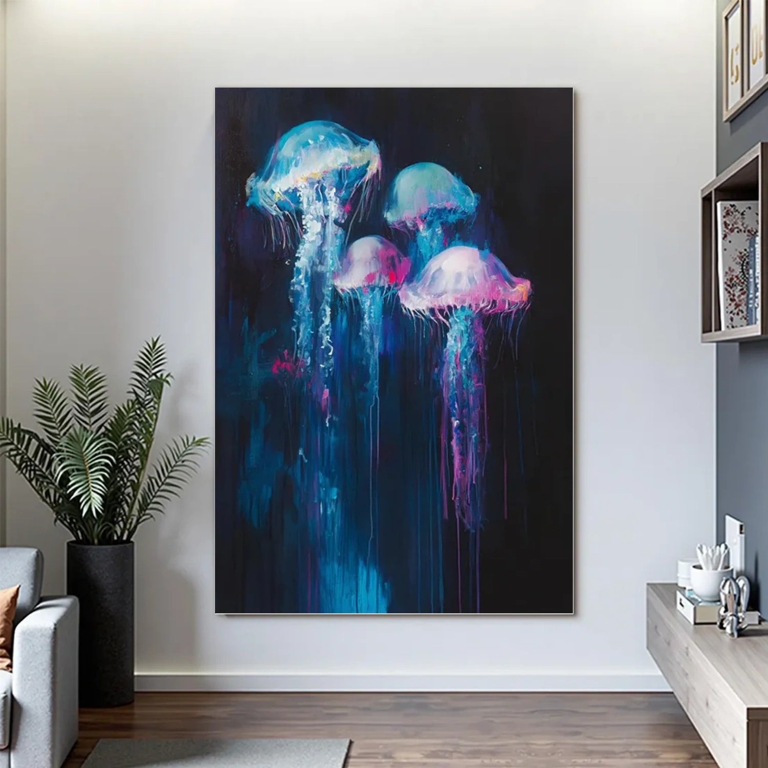 Abstract Animal Art Jellyfish Wall Art #AT024