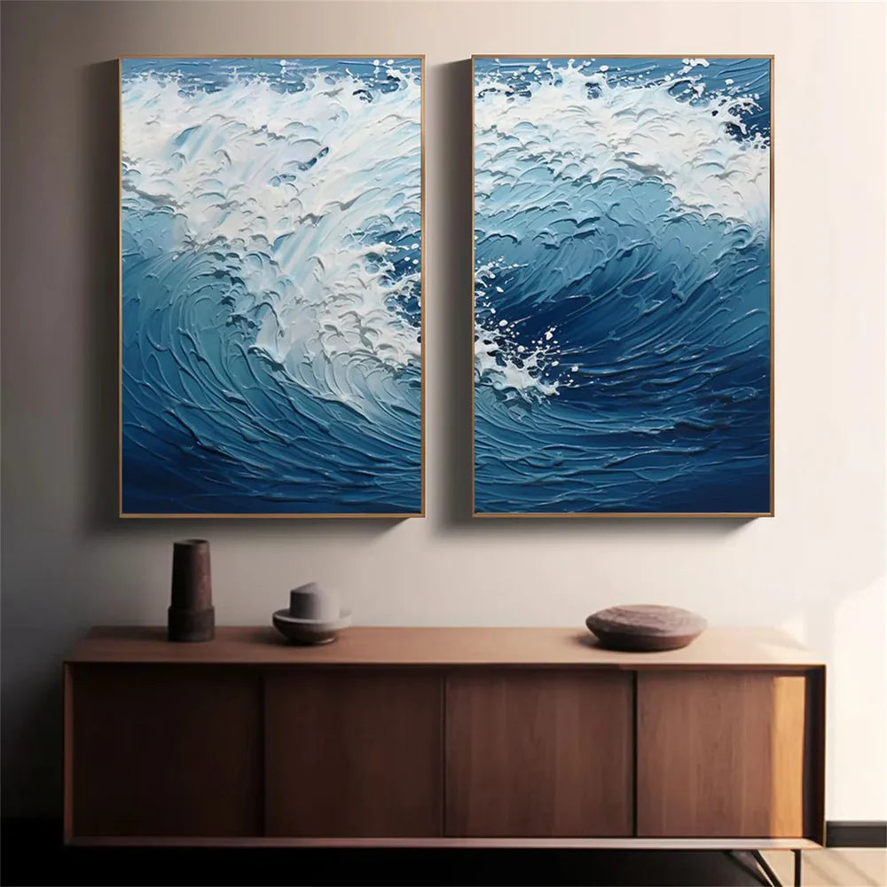 Sky And Ocean Painting Set of 2 #SO160