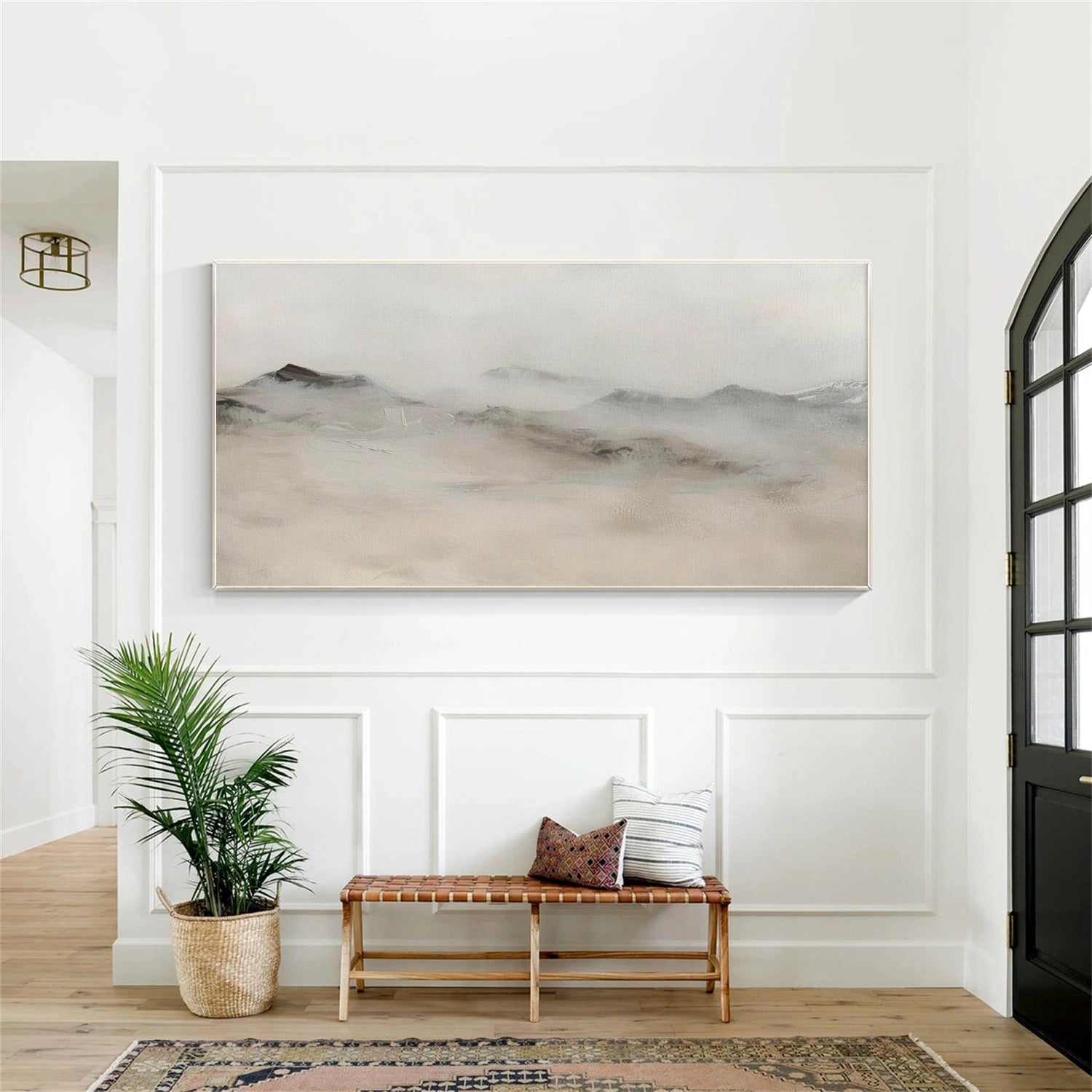 Abstract Mountain Canvas Art #WT258