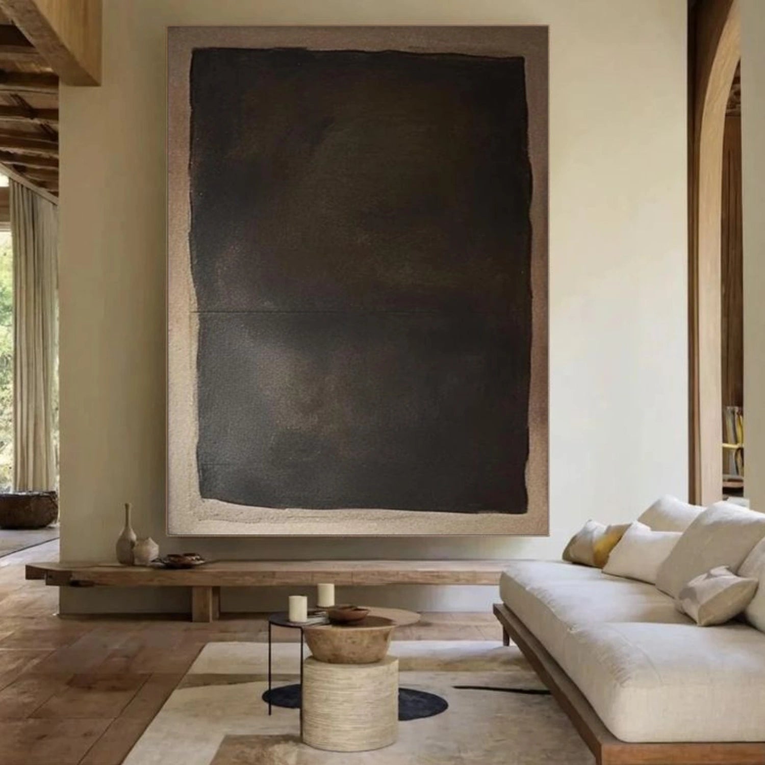 Wabi Sabi Abstract Canvas Art #WA256