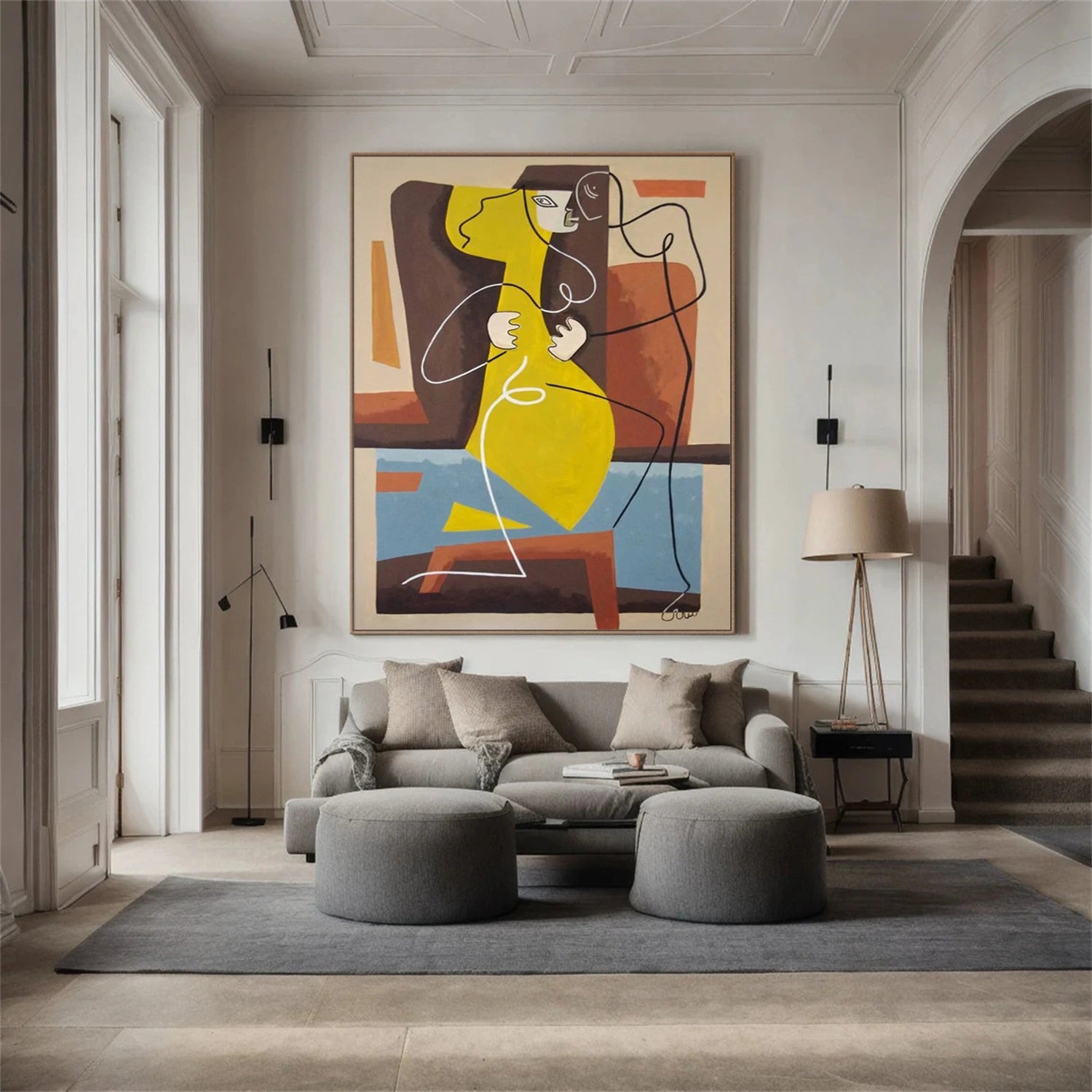 Abstract Portrait Wall Art #WP004