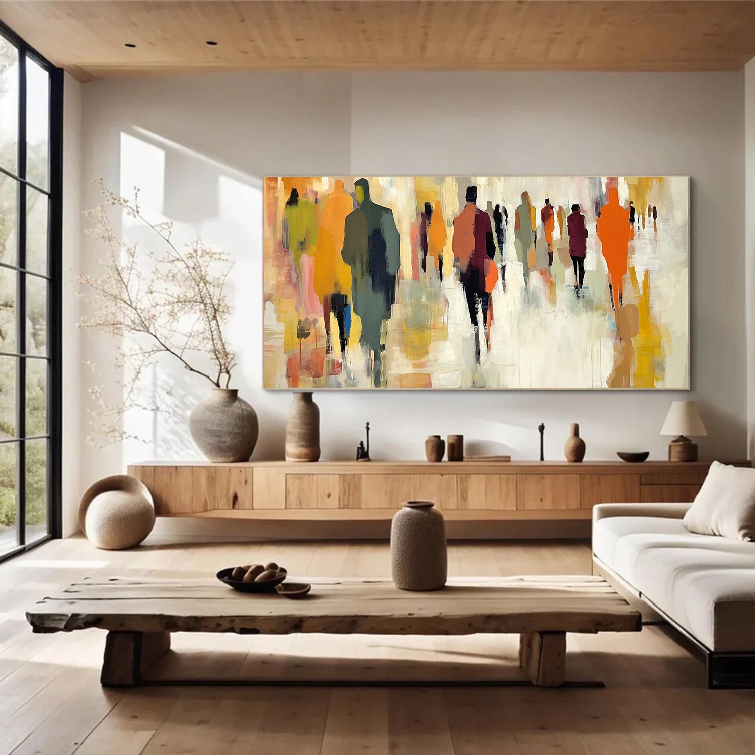 Colorful Abstract Portrait Wall Art #WP029