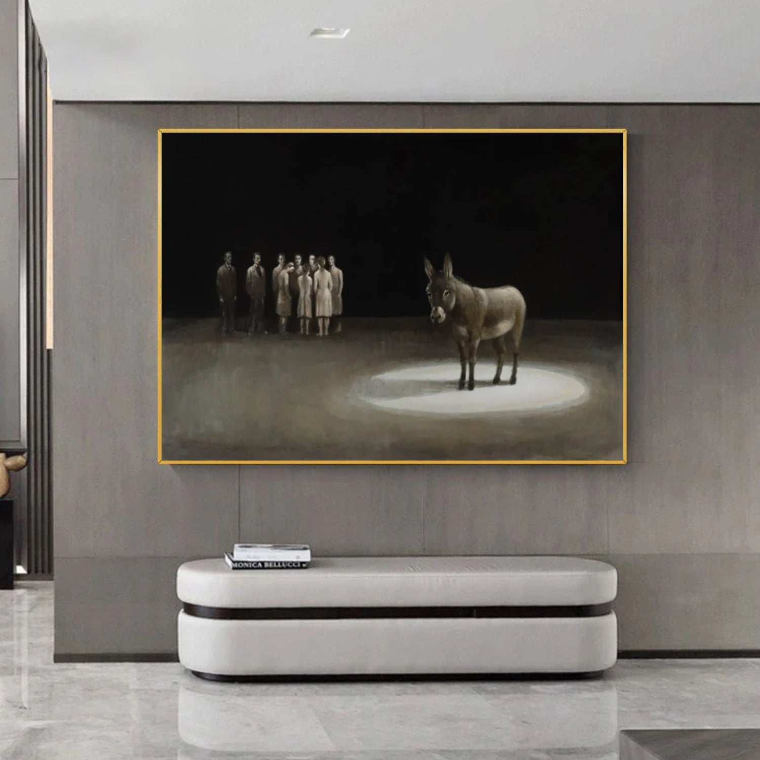 Abstract Animal Art Donkey Wall Art #AT053