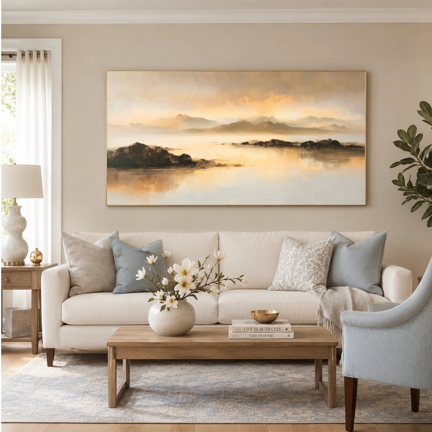 Abstract Mountain Canvas Art #WT264