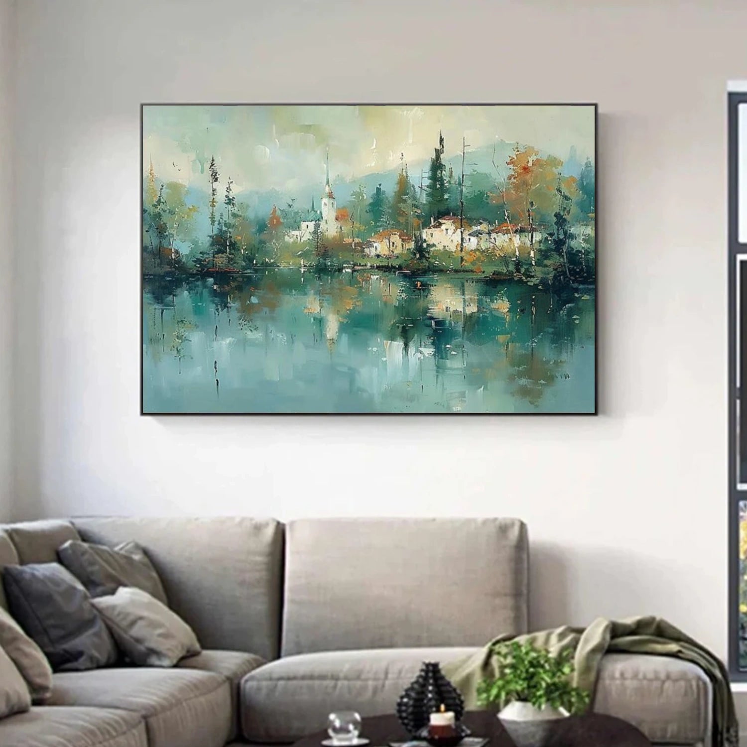 Sky And Ocean Abstract Wall Art #SO353