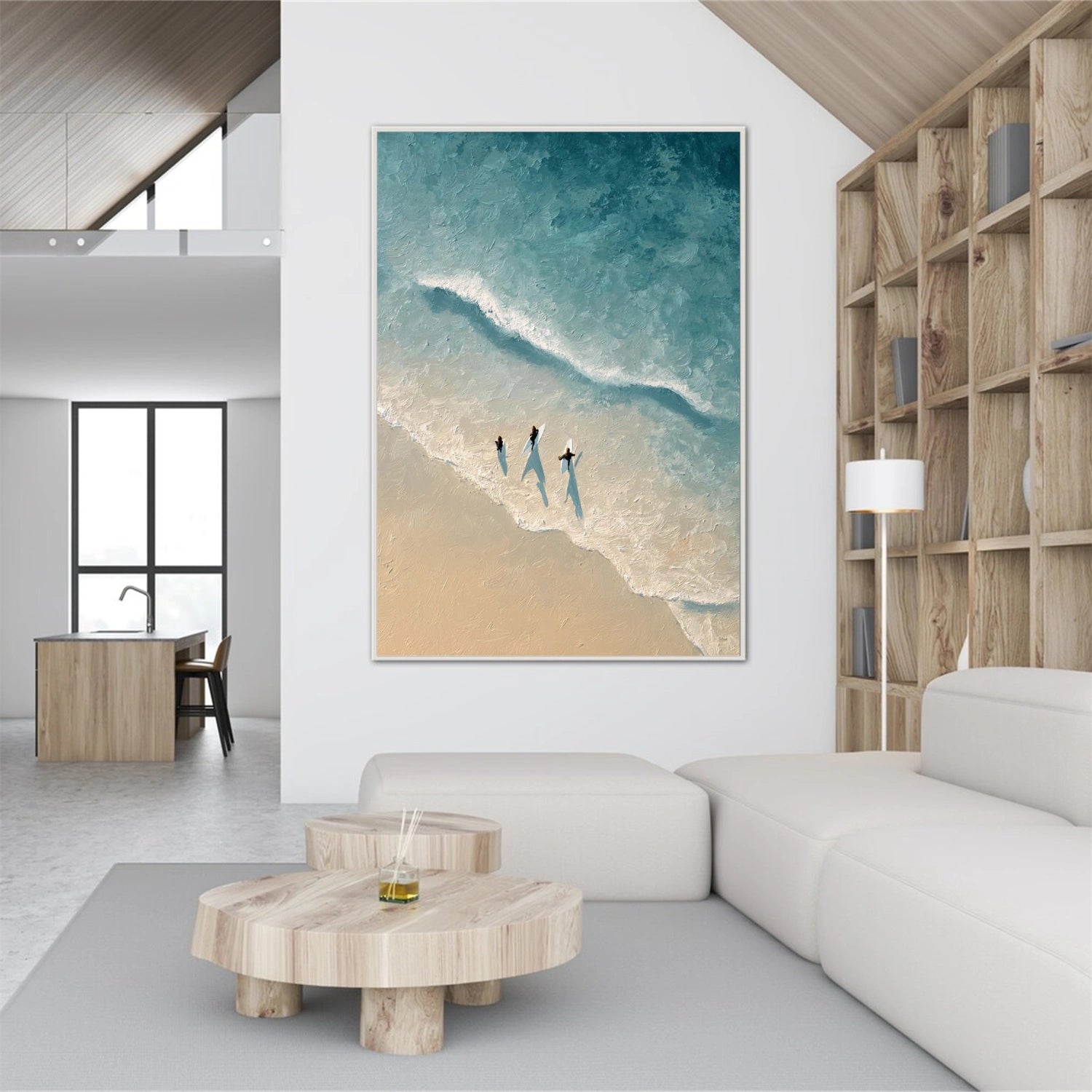 Sky And Ocean Abstract Wall Art #SO406