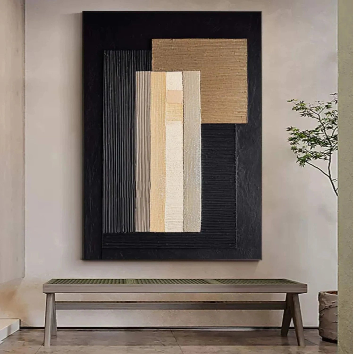 Wabi Sabi Abstract Canvas Art #WA240