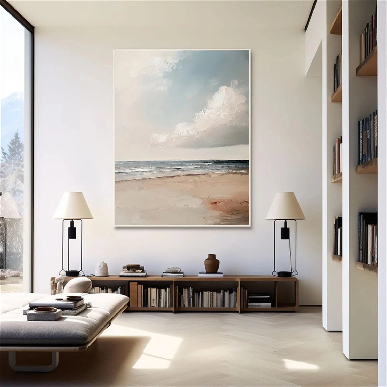 Sky And Ocean Abstract Wall Art #SO306