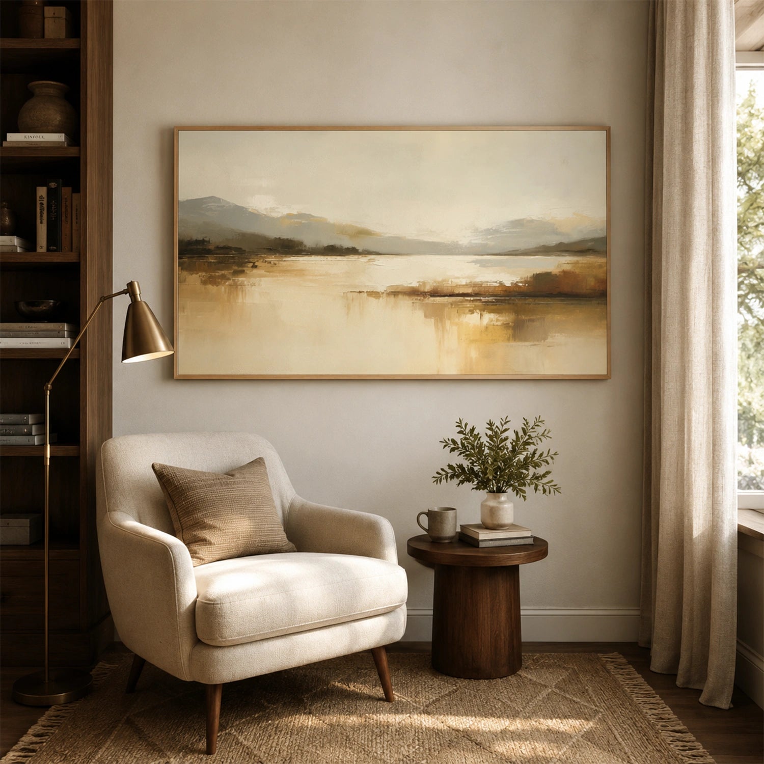 Abstract Mountain Canvas Art #WT266