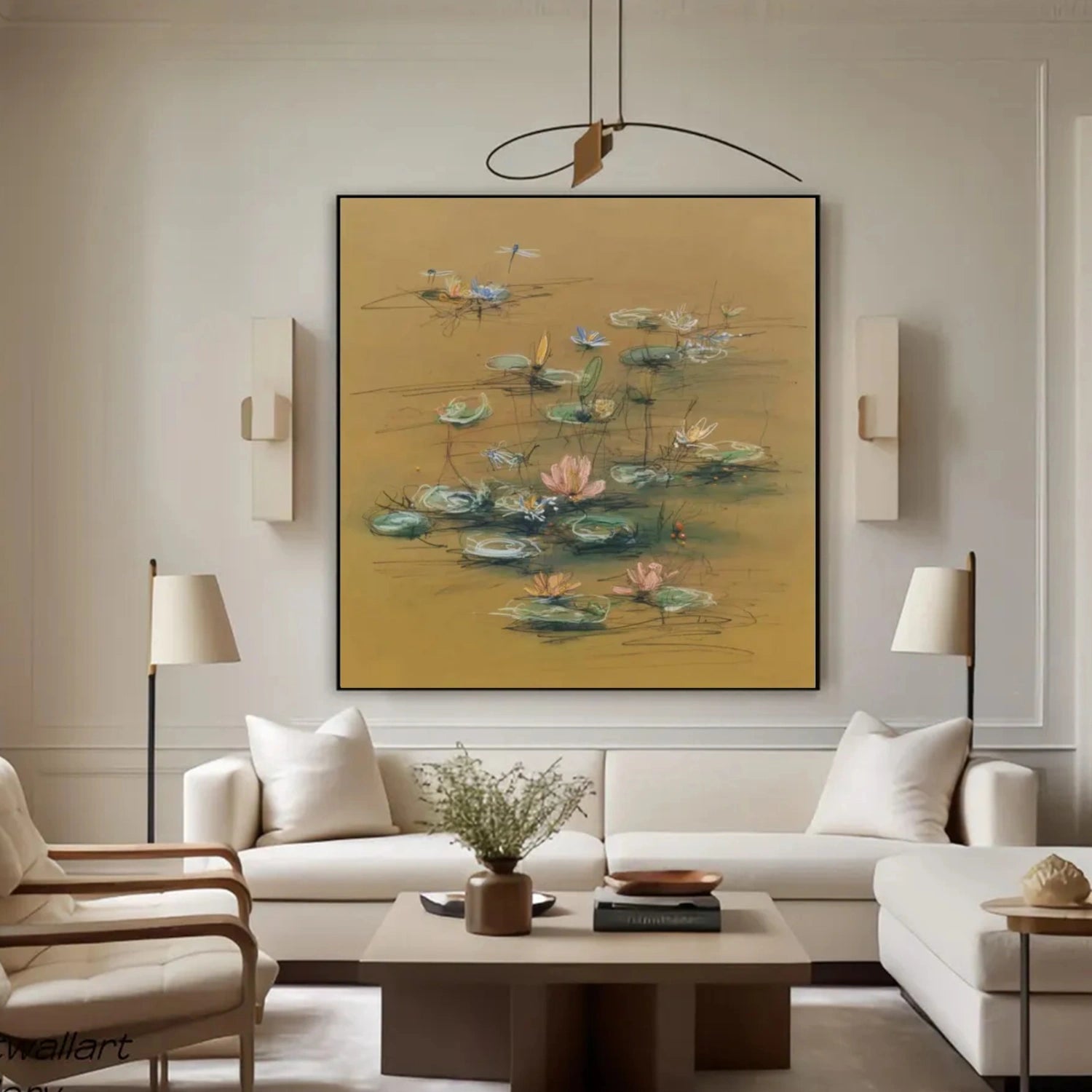 Tree And Flower Abstract Wall Art #TF150