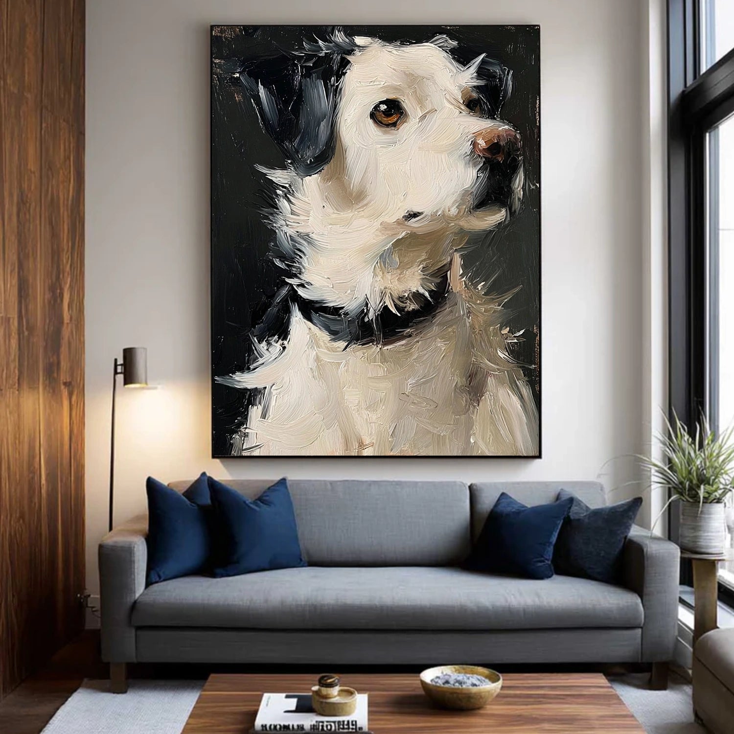Abstract Animal Art Dog Wall Art #AT081