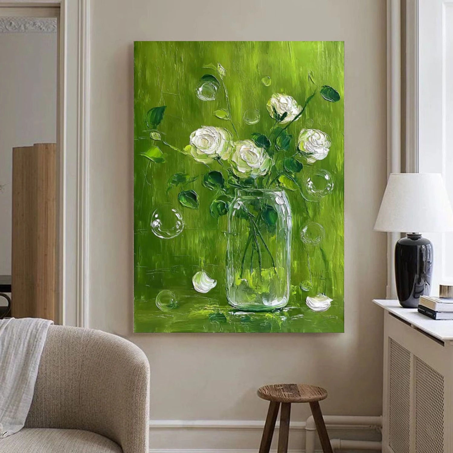 Tree And Flower Abstract Wall Art #TF195