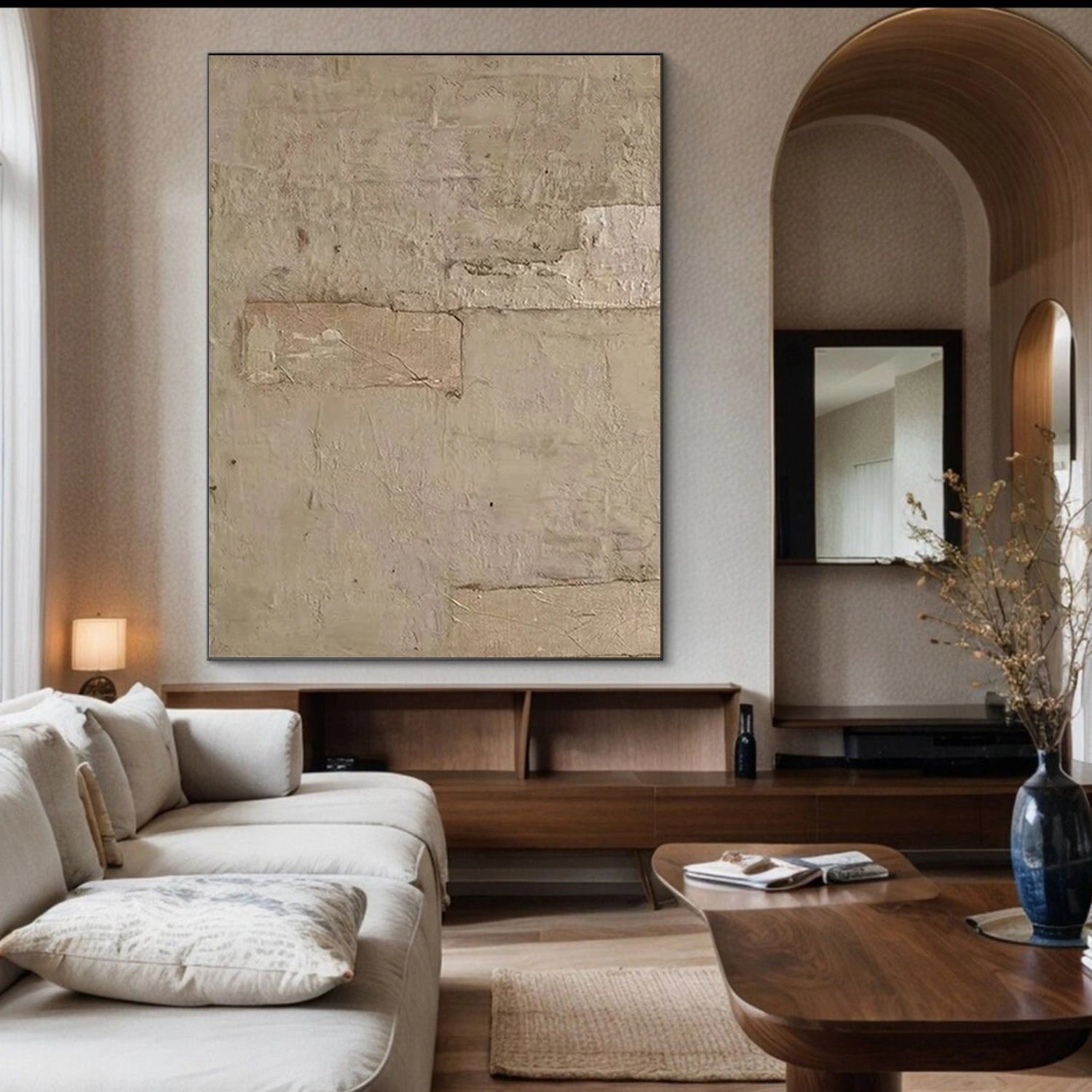 Wabi Sabi Abstract Canvas Art #WA253